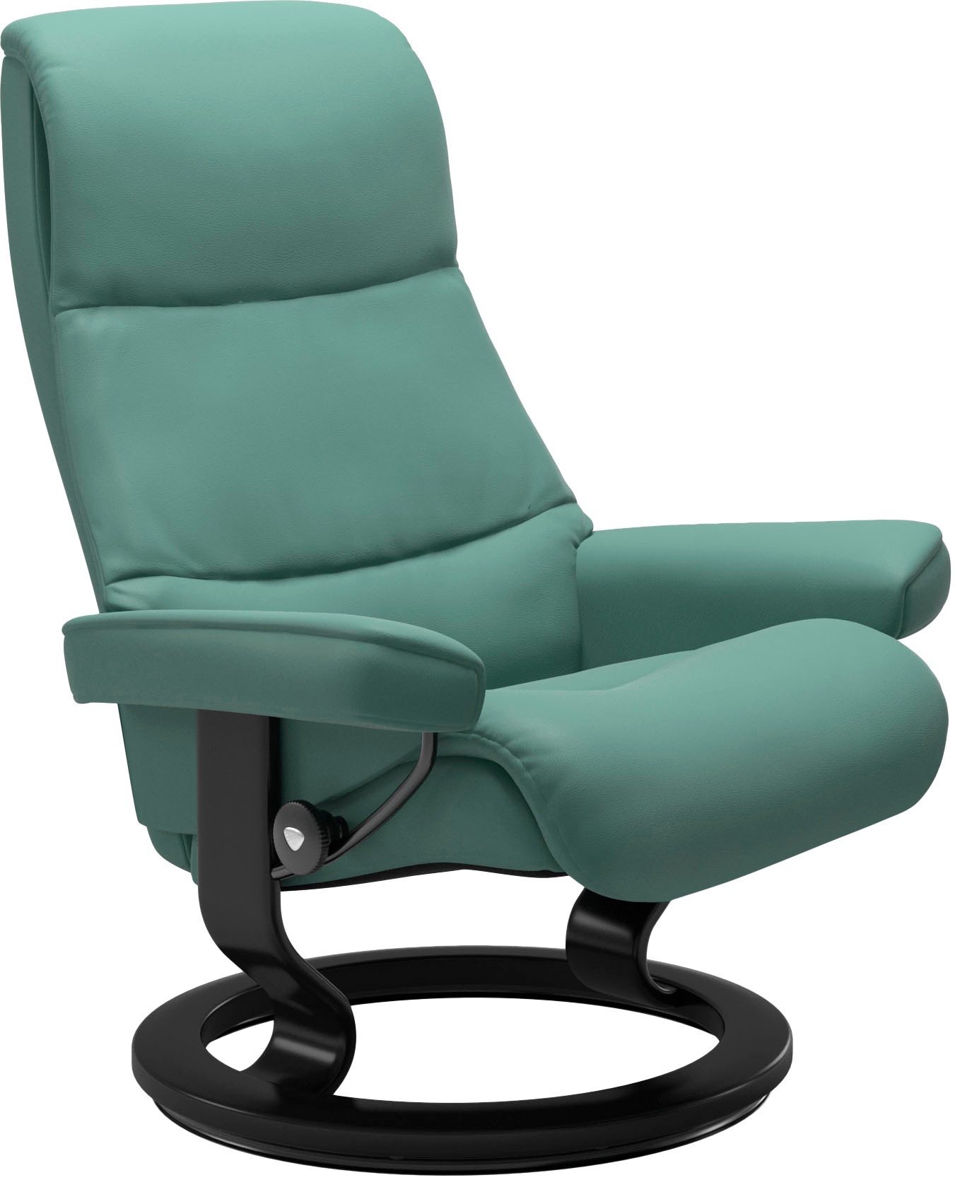 Stressless® Relaxsessel »View«, (Set, Relaxsessel mit Hocker), mit Classic Base, Größe S,Gestell Schwarz