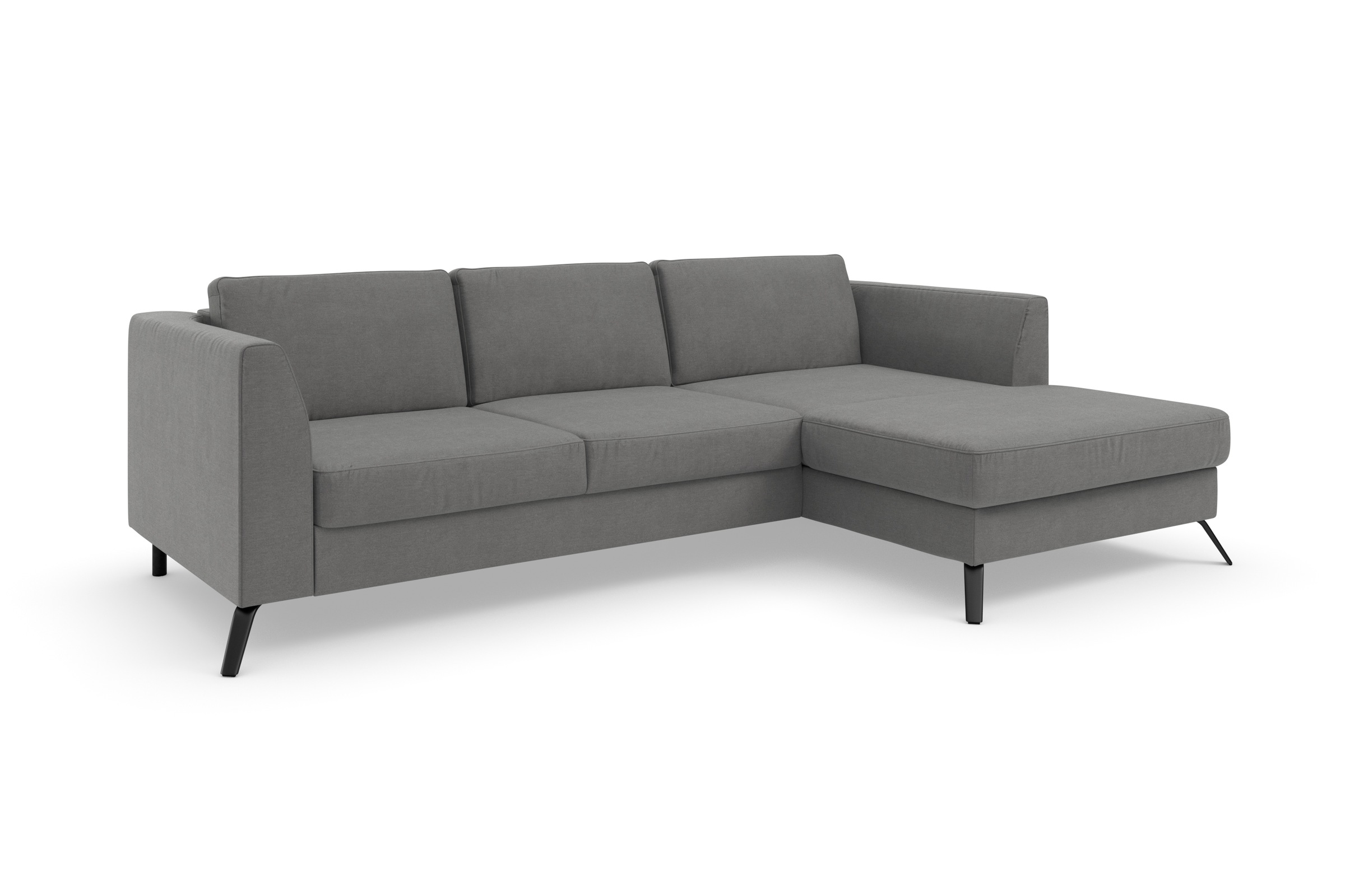 sit&more Ecksofa »Olsen L-Form«, inklusive Sitztiefenverstellung, wahlweise mit Bettfunktion, 15cm hoch