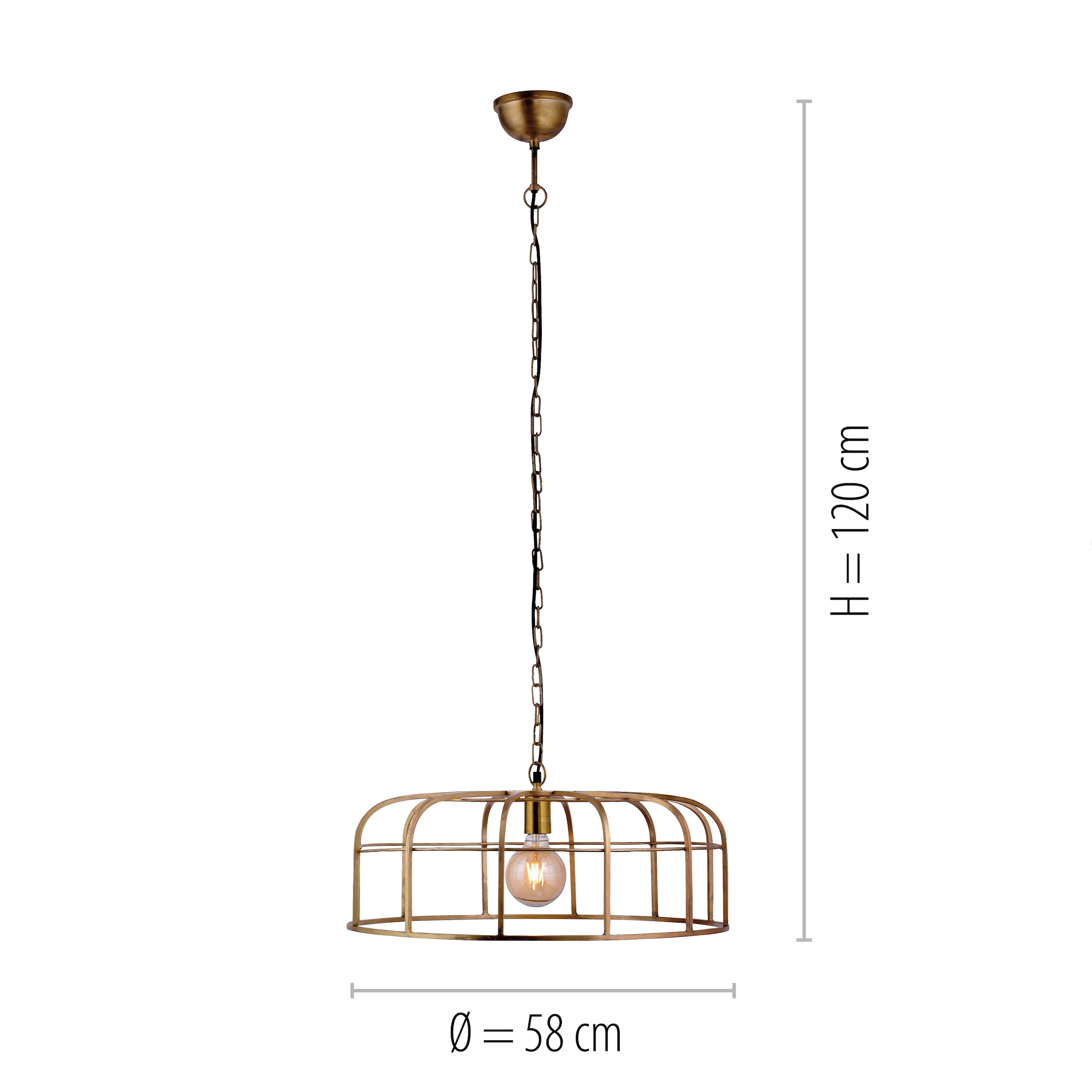 JUST LIGHT Deckenleuchte »AMIR« E27 1 Stk. ExklusiveE27