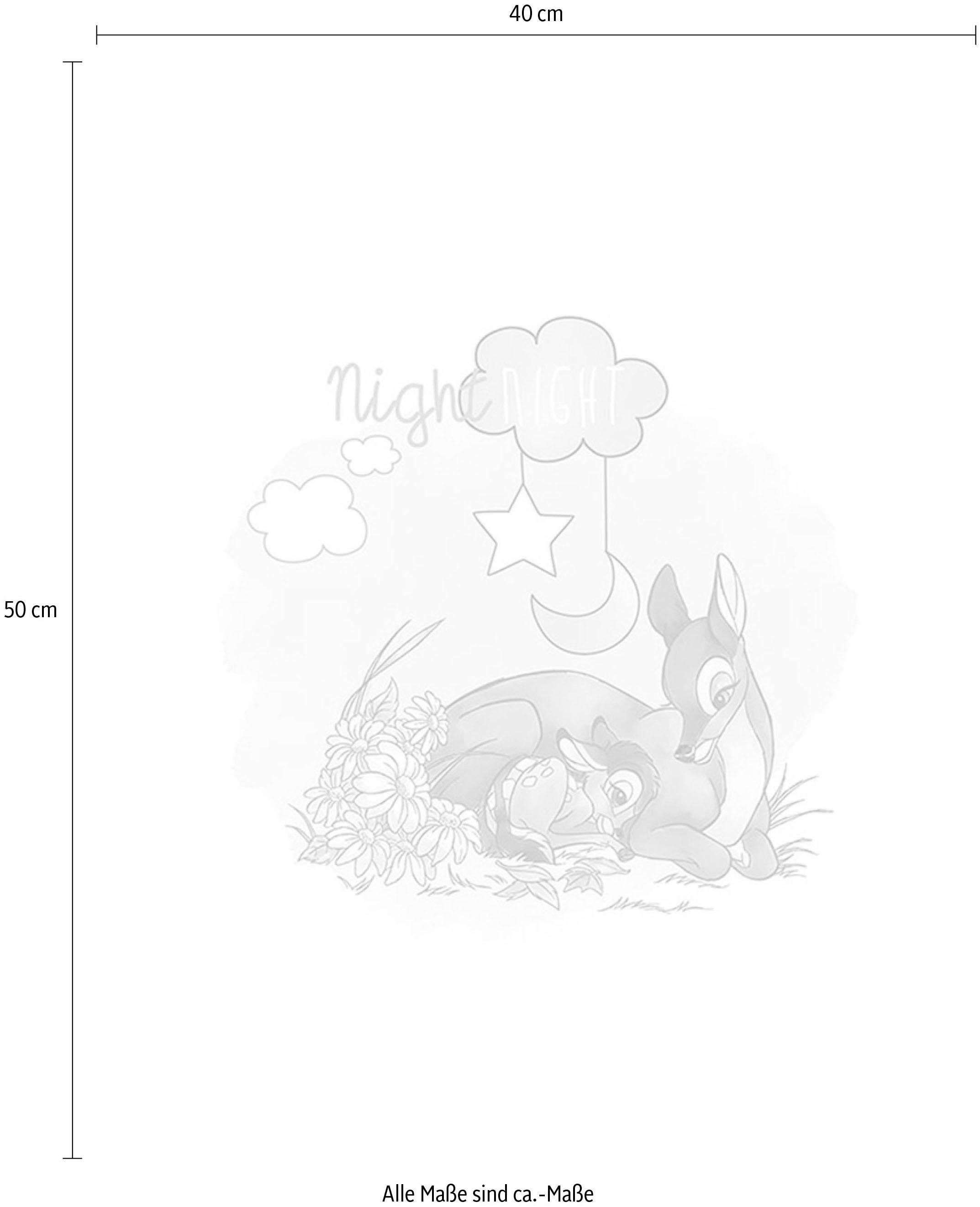 Komar Bild »Bambi Good Night«, Disney, (1 St.), Wandbild zur Dekoration im Kinderzimmer - ohne Rahmen
