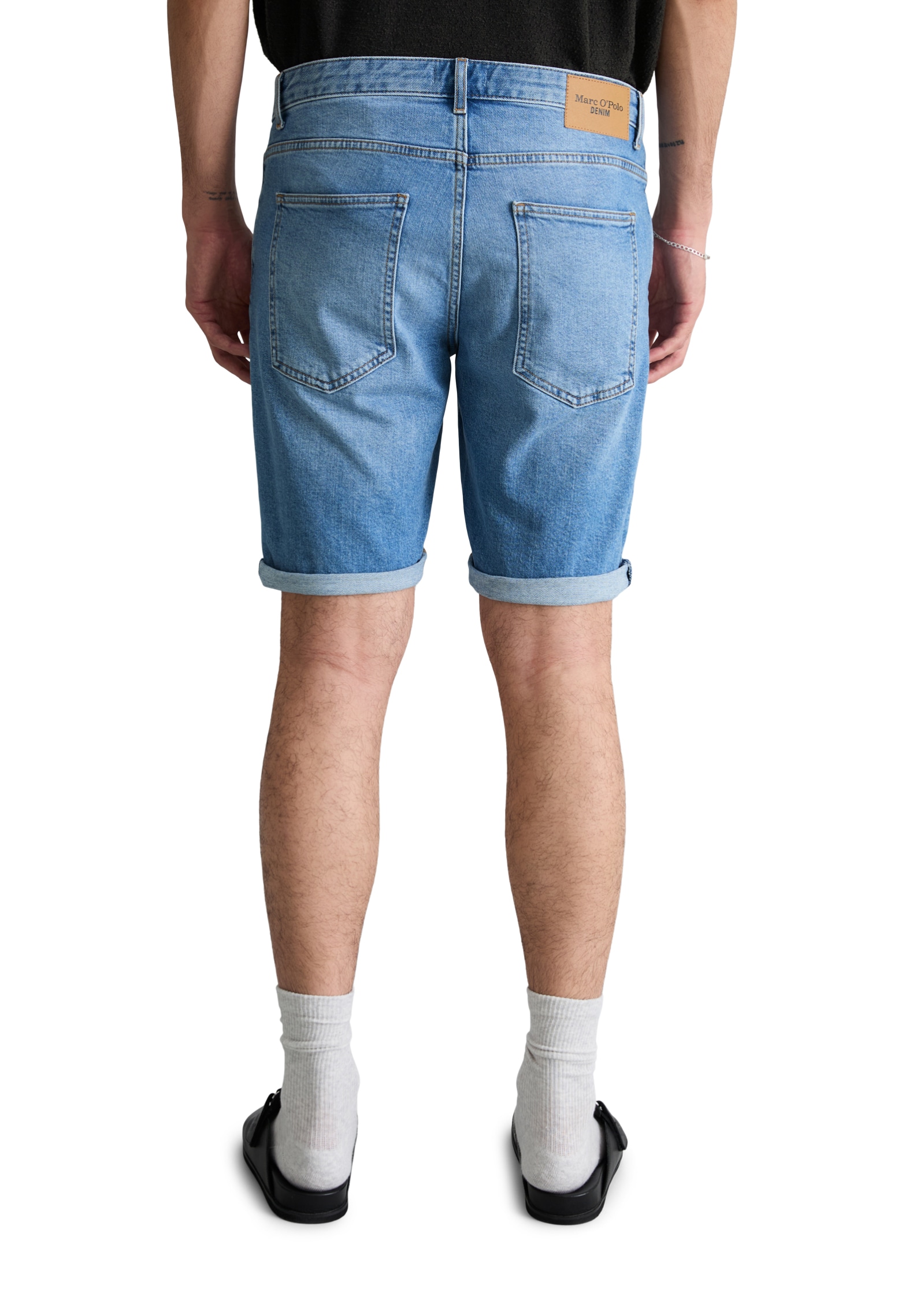 Marc O'Polo DENIM Jeansshorts »Model Mats tapered fit aus Bio-Baumwoll-Mix«