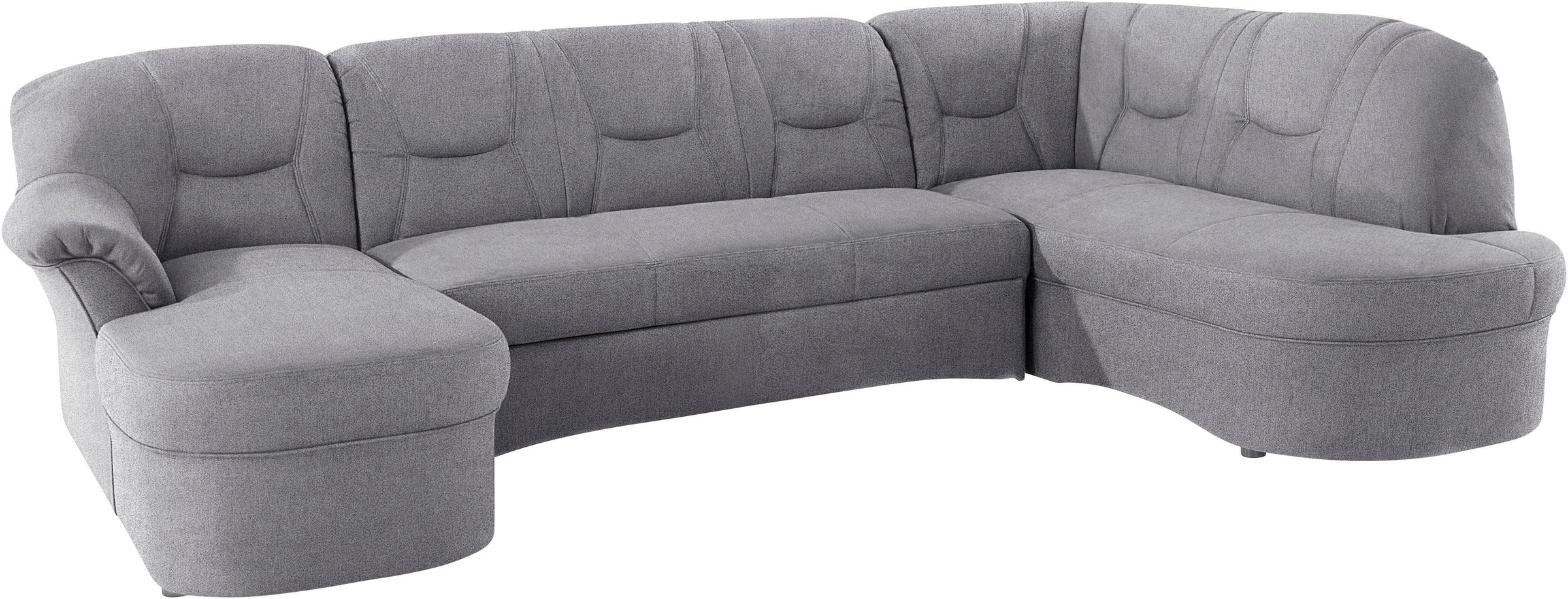 DOMO collection Wohnlandschaft »Sarafina, zeitlos und komfortabel, optional mit Federkern, U-Form«, wahlweise mit Bettfunktion