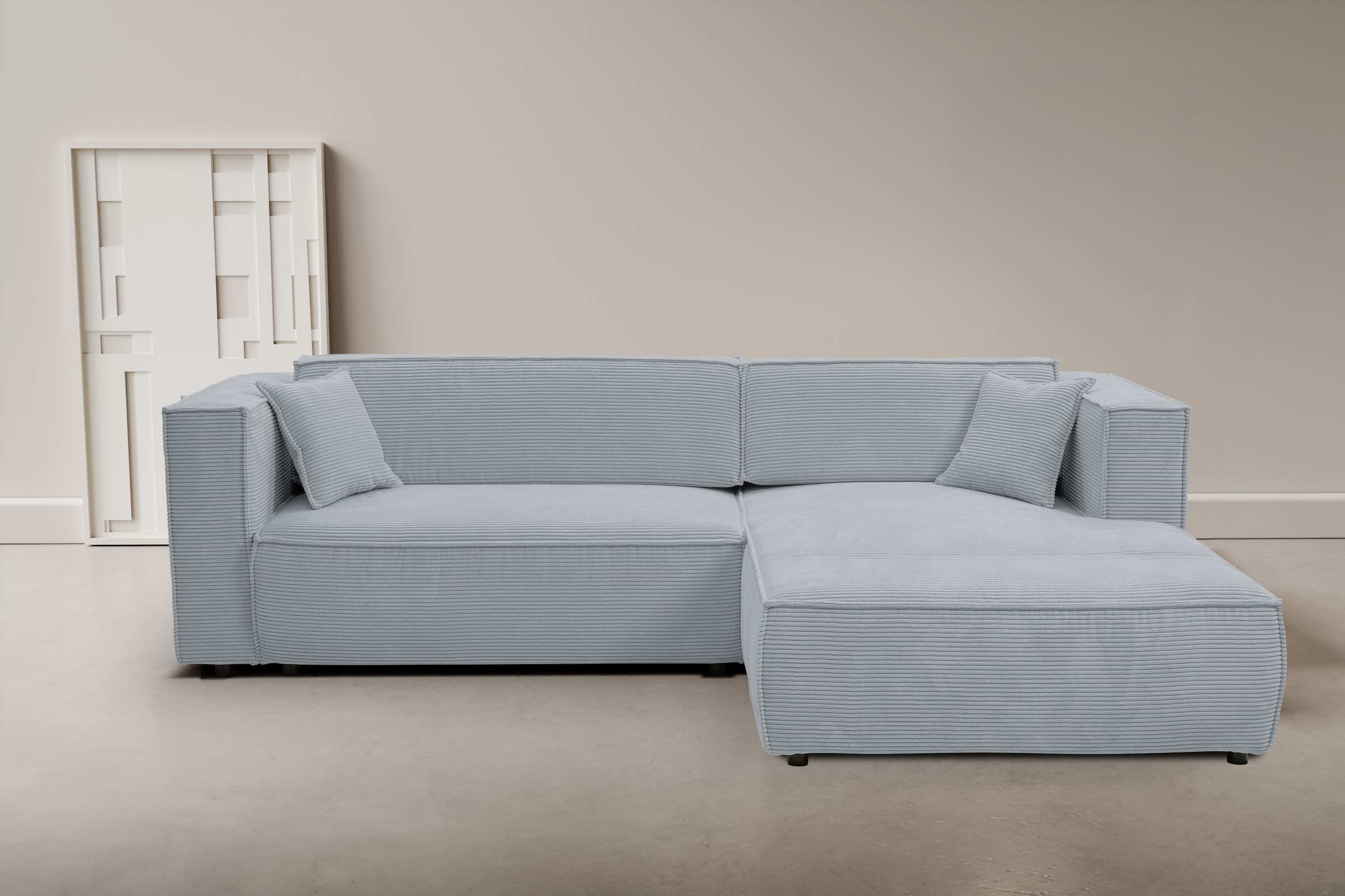 WERK2 Ecksofa »Atlanta-New, modernes Design, Stellmaße 295x182 cm, L-Form, günstig online kaufen