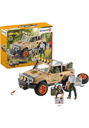 Schleich® Spielzeug-Auto »Wild Life, Geländewagen mit Seilwinde (42410)«, (Set) kaufen
