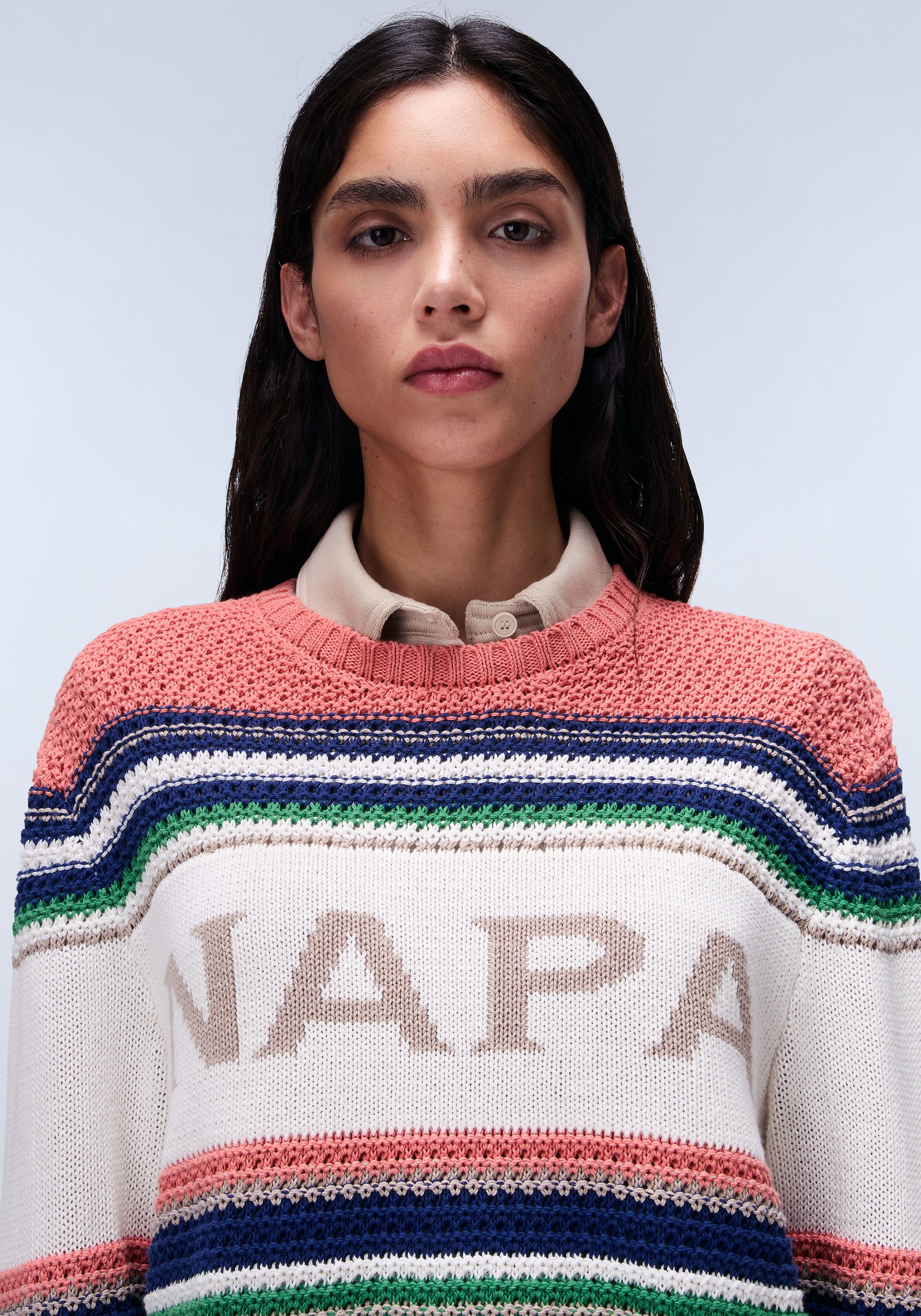 Napapijri Strickpullover »D-AULLA C W 81S STRIPE 81S«, Mit Rundhalsausschnitt