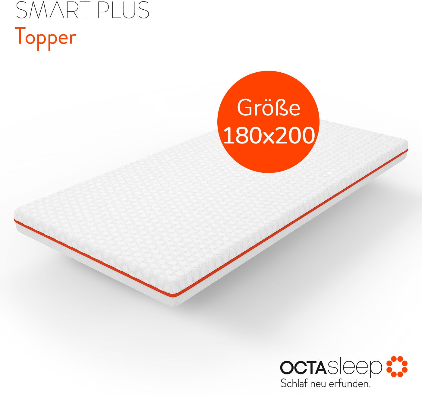 OCTAsleep Topper »Octasleep Smart Plus Topper, 90x200 cm, 140x200 cm und weitere Größen«, (1 St.), OCTAspring® Aerospace Technologie, Topper, ergonomisch, atmungsaktiv