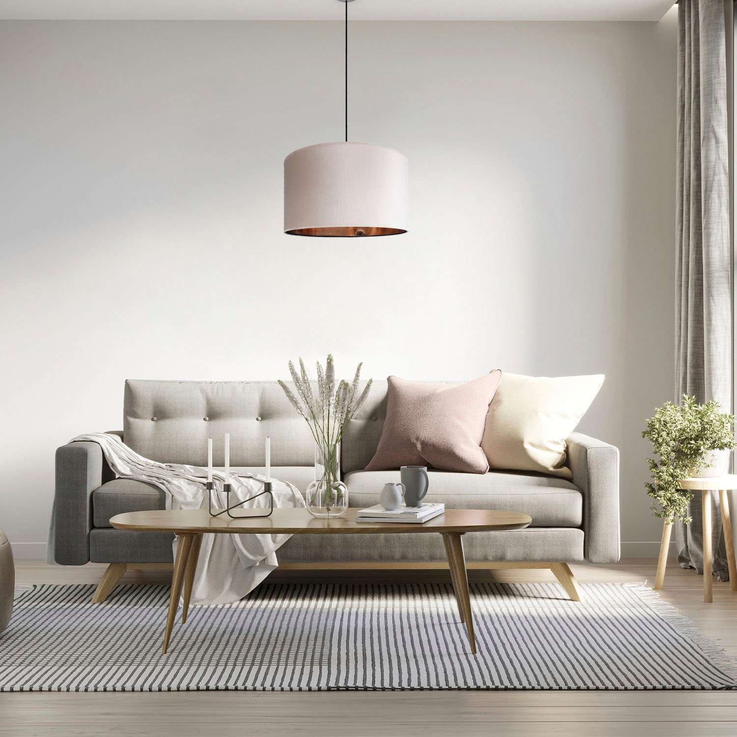 Paco Home Pendelleuchte »Hugo uni Color«, Leuchtmittel E27   ohne Leuchtmit günstig online kaufen