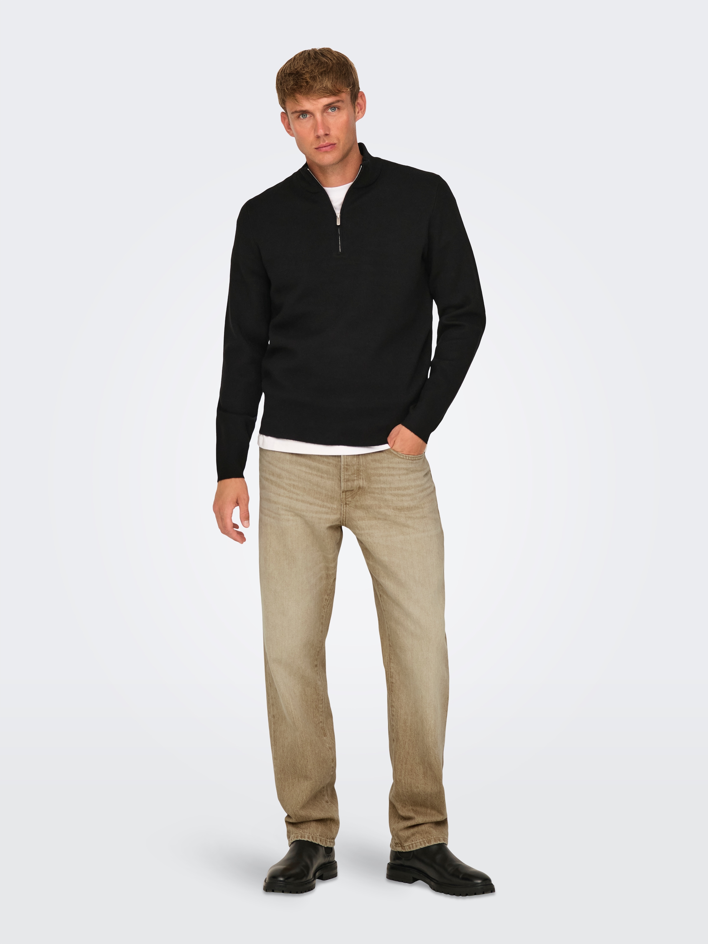 ONLY & SONS Regular-fit-Jeans »ONSEDGE STRAIGHT BROMO 0017 DOT DNM NOOS«
