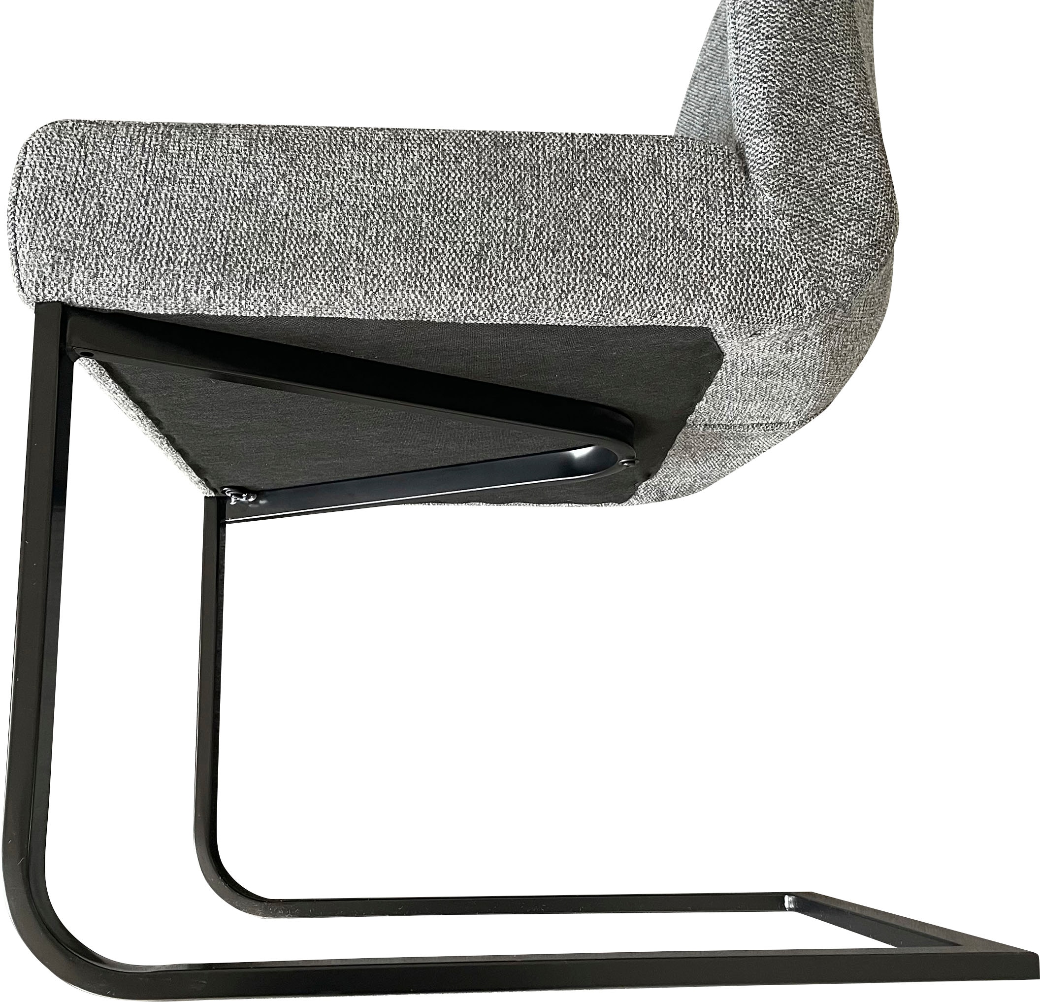 byLIVING Esszimmerstuhl »Marlen XXL«, (Set), 2 St., Webstoff, bis zu 150 kg belastbar, Vintage-Bezug, Freischwinger