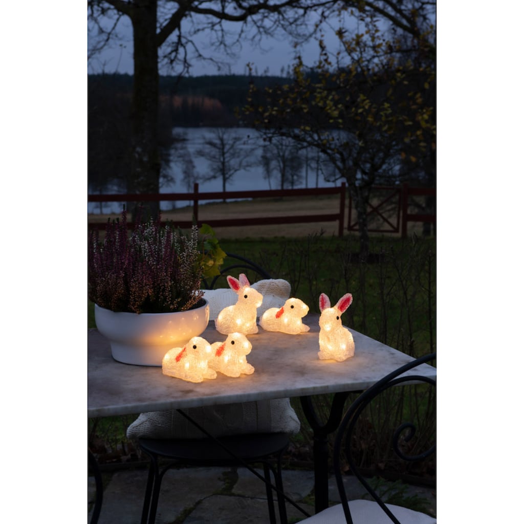 KONSTSMIDE LED-Lichterkette »Osterhase, Osterdeko aussen«, 40 warm weiße Dioden