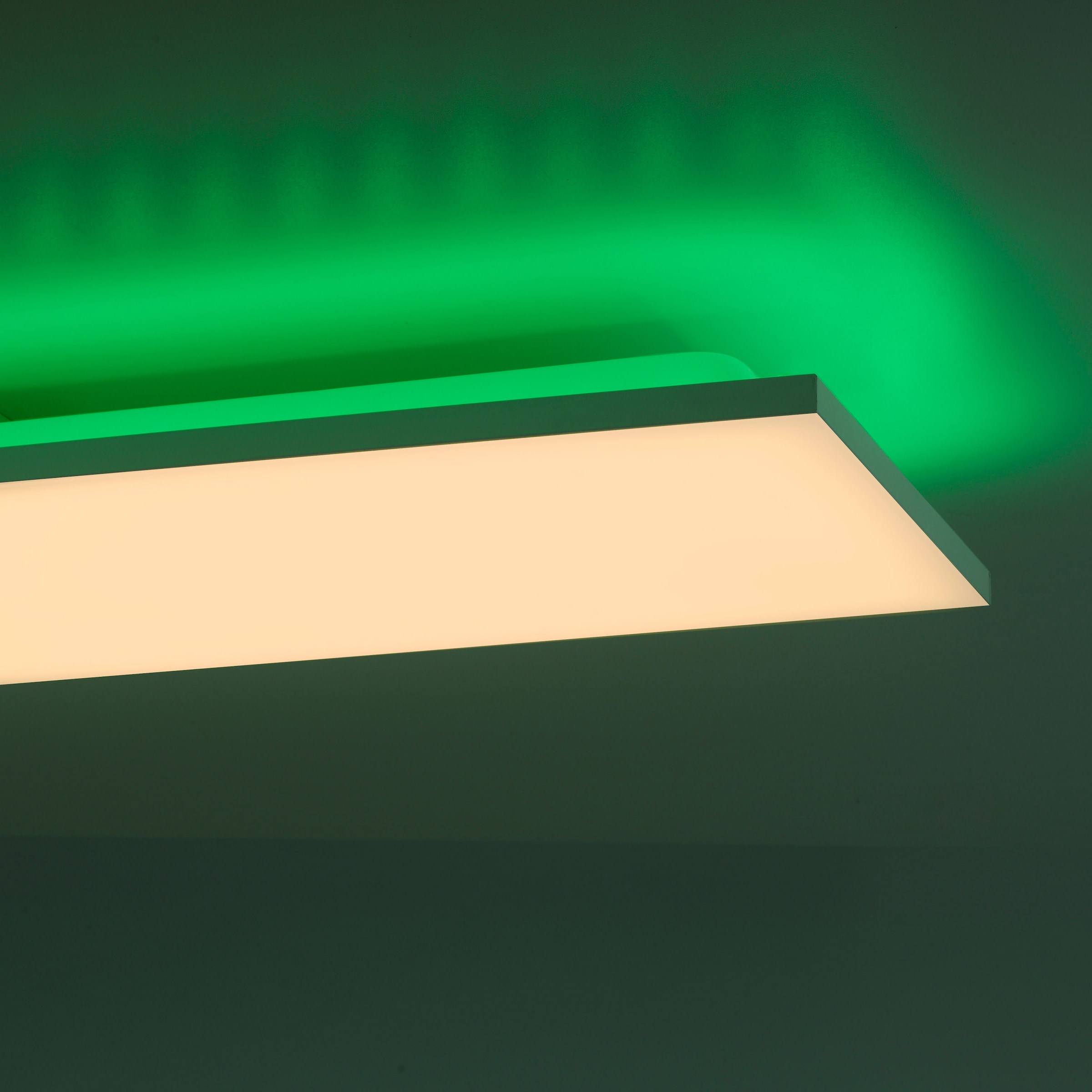 my home LED Deckenleuchte »Floki«, 2 flammig-flammig, rahmenlos, mit  Farbtemperatursteuerung CCT und RGB Backlight, dimmbar auf Rechnung kaufen | Deckenlampen