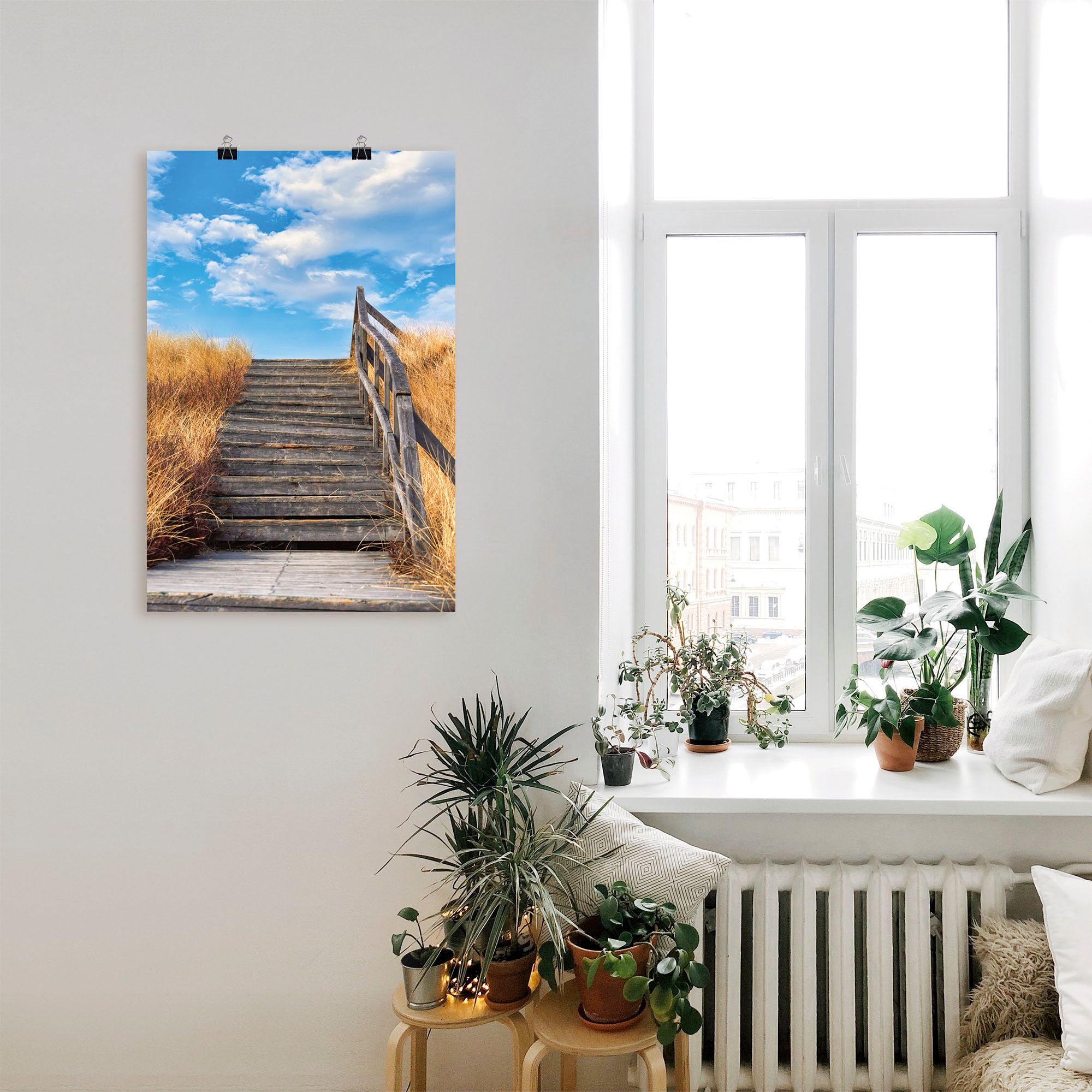 Artland Wandbild »Treppe Bohlenweg Insel Amrum«, Küstenbilder, (1 St.), als günstig online kaufen