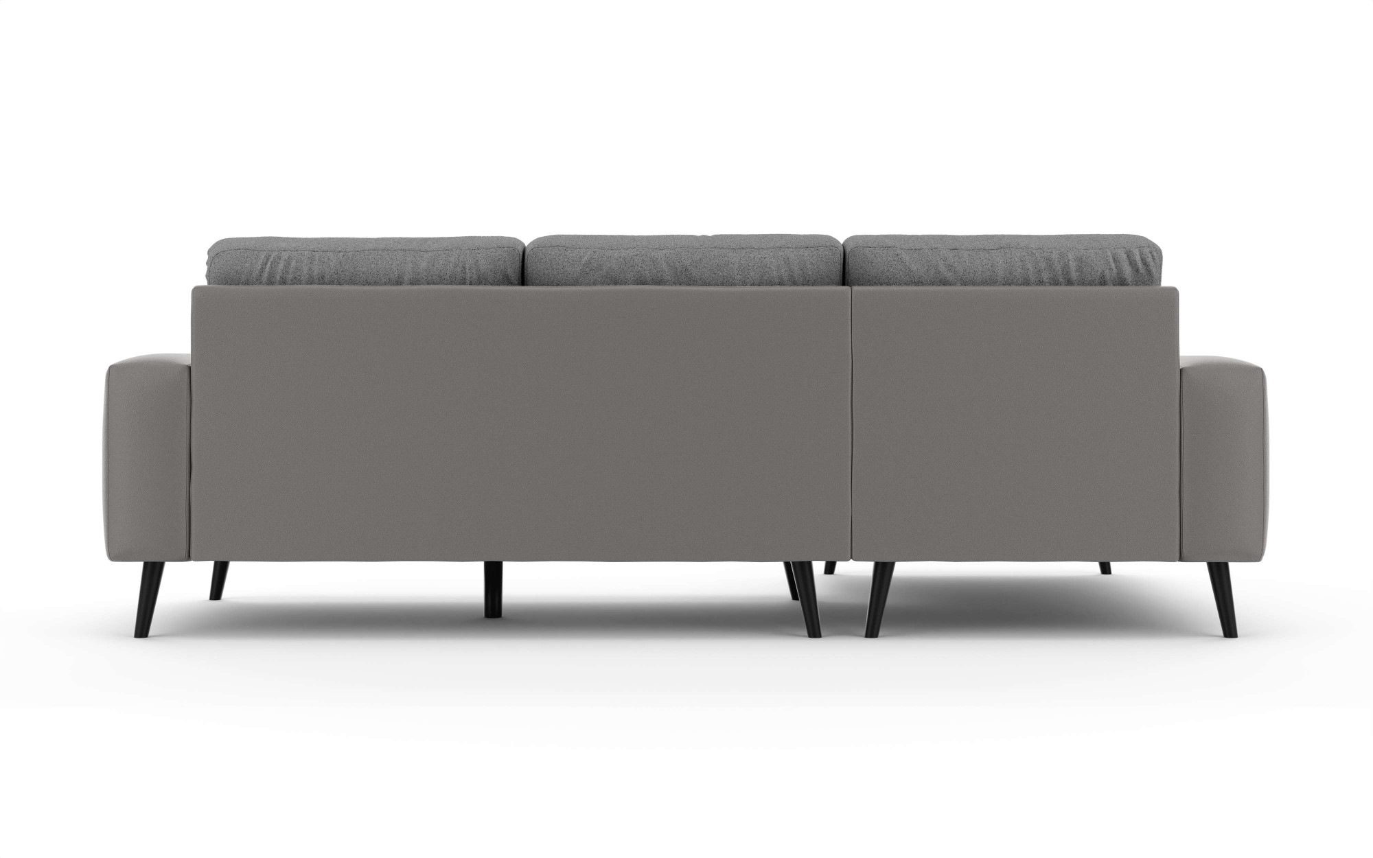 INOSIGN Ecksofa »SERINE mit Recamiere rechts/links bestellbar, Maße B/H/T 253/91/161 cm«, L-Form mit Wellenunterfederung, 3 Rückenkissen, ohne Bettfunktion