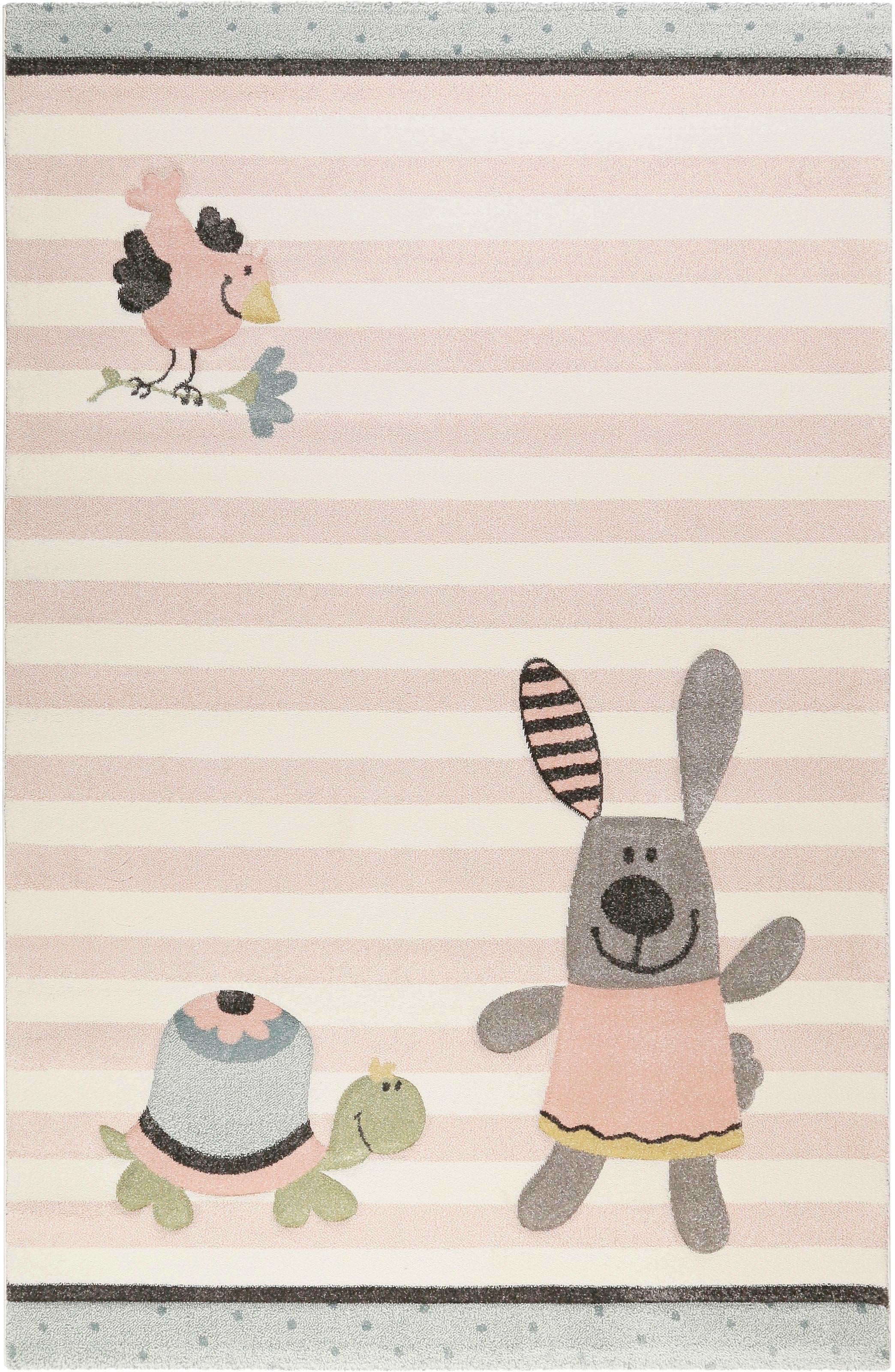 Sigikid Kinderteppich »Happy Friends«, rechteckig, 13 mm Höhe