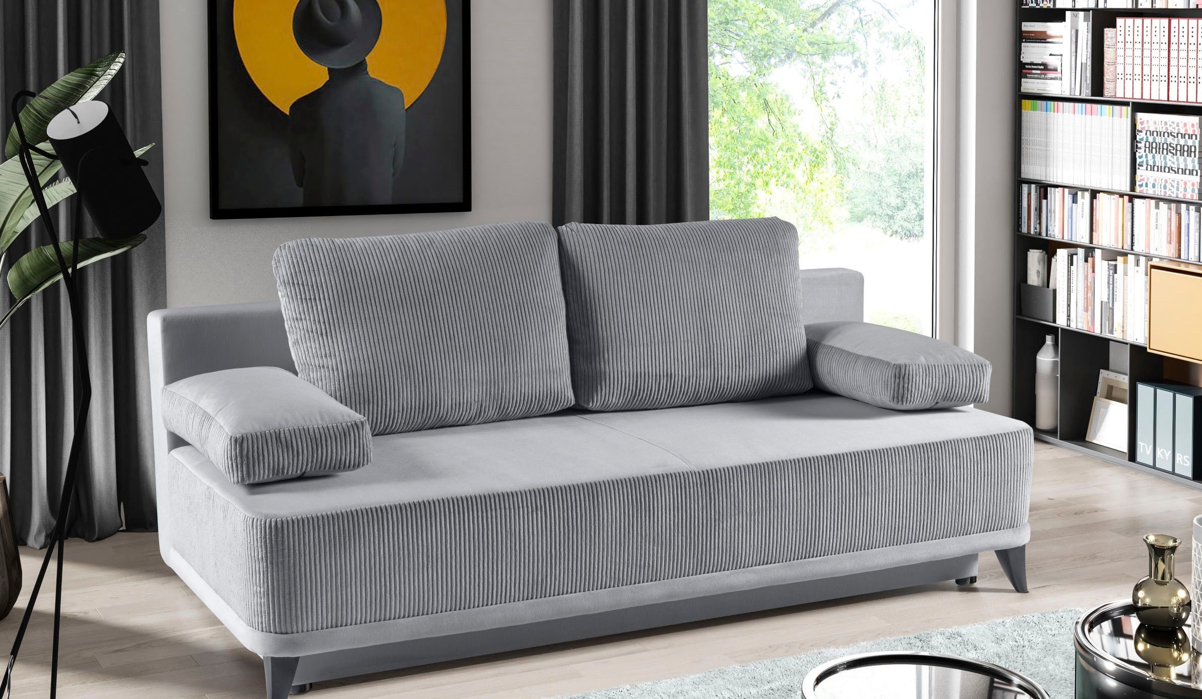 WERK2 Schlafsofa »Rosso Breite 204, Liegefläche 140/200cm. aktueller Cord M günstig online kaufen