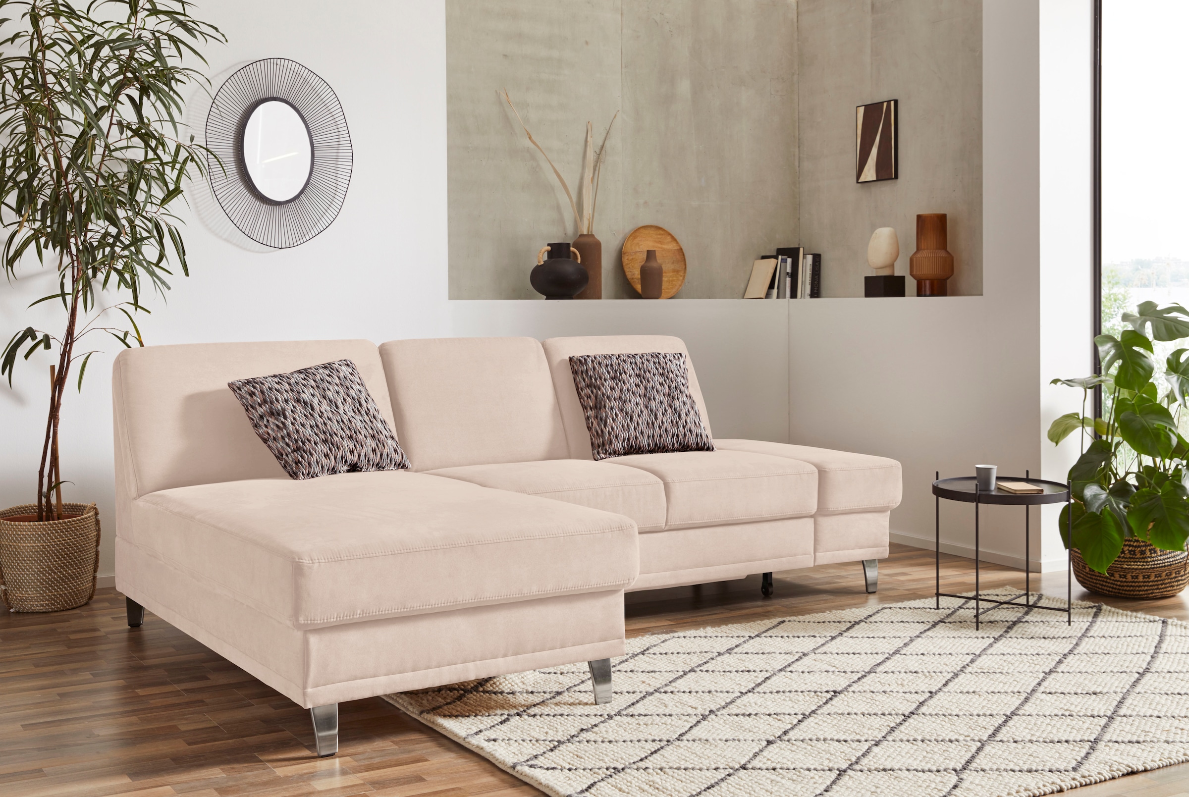 sit&more Ecksofa »Clio L-Form«, wahlweise mit Bettfunktion oder Vorziehsitz günstig online kaufen