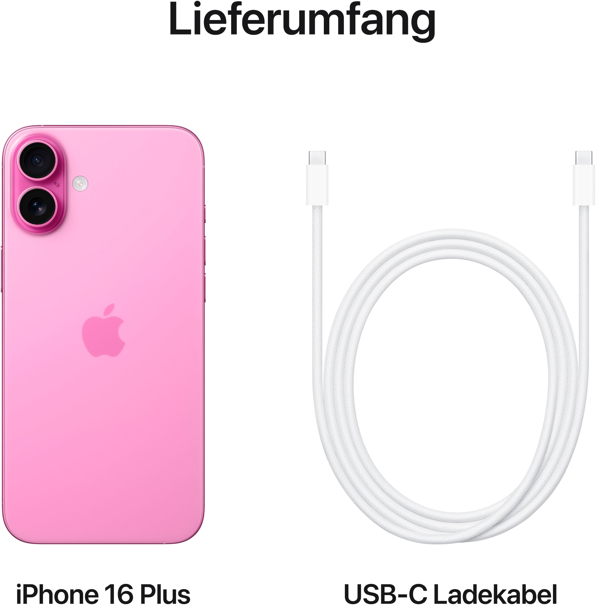 Apple Smartphone »iPhone 16 Plus«, Pink, 17 cm/6,7 Zoll, 48 MP Kamera