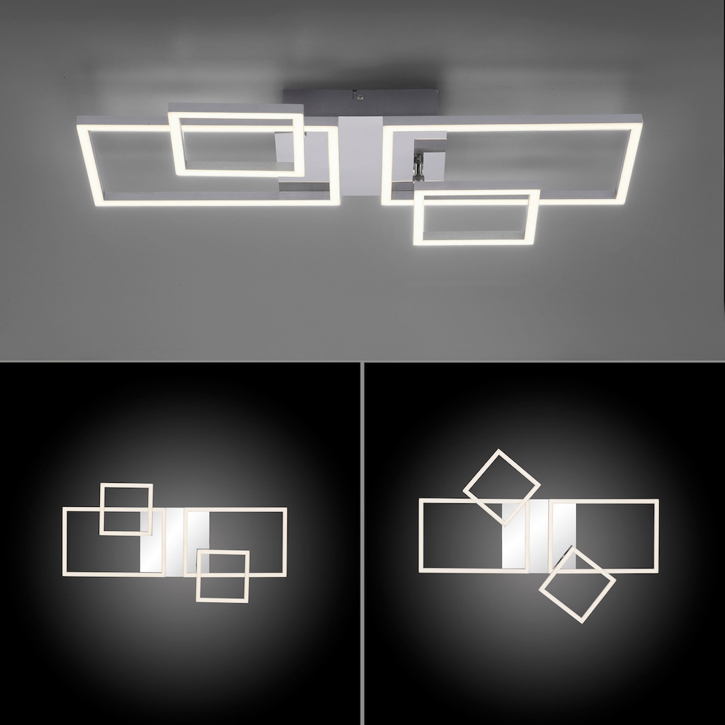 my home LED Deckenleuchte »Jorvin«, Gr. ca. 65 x 33,8 cm, schwenkbar, flache Bauform