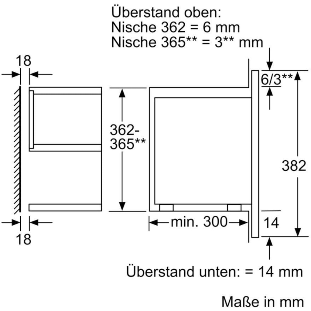 NEFF Einbau-Mikrowelle »N 70 C17GR01N0«, Grill-Mikrowelle, 900 W