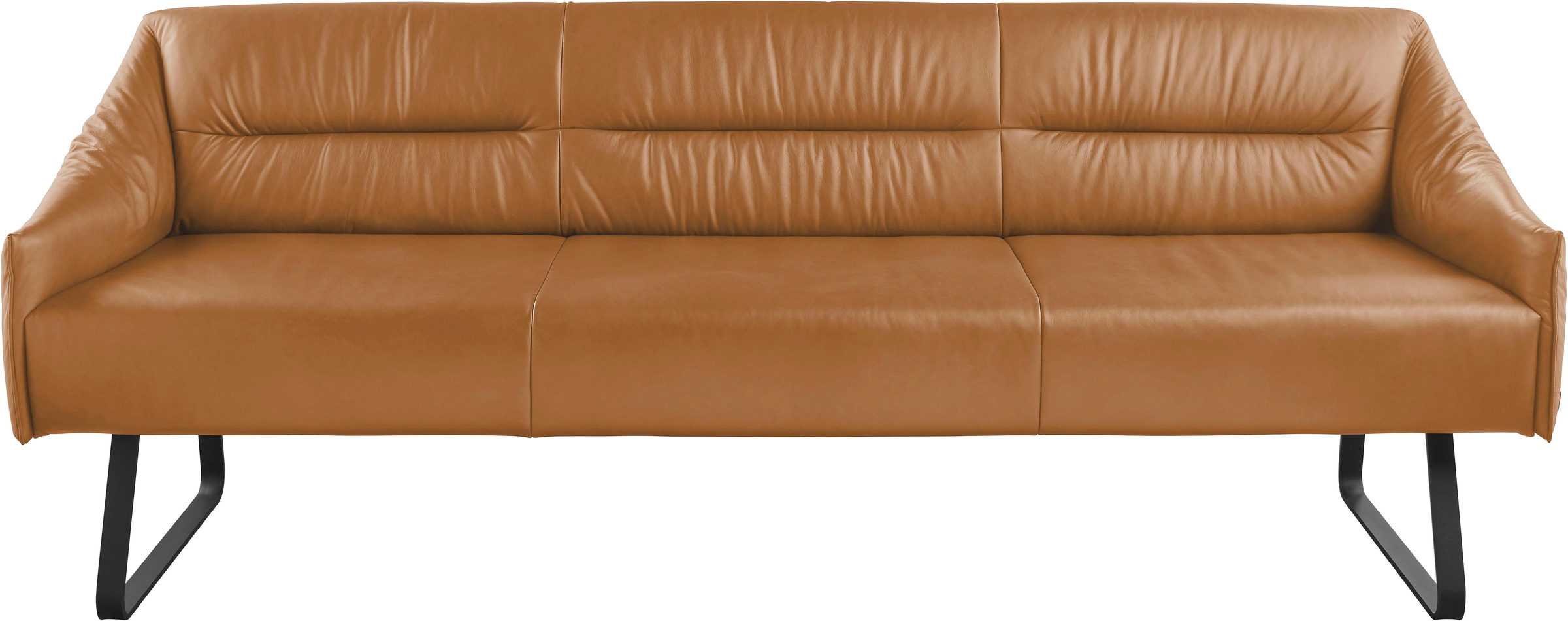 Musterring Essbank »JustB! SP500«, (1 St.), Metallkufe schwarz, verschiedene Farben, Breite 220 oder 250 cm