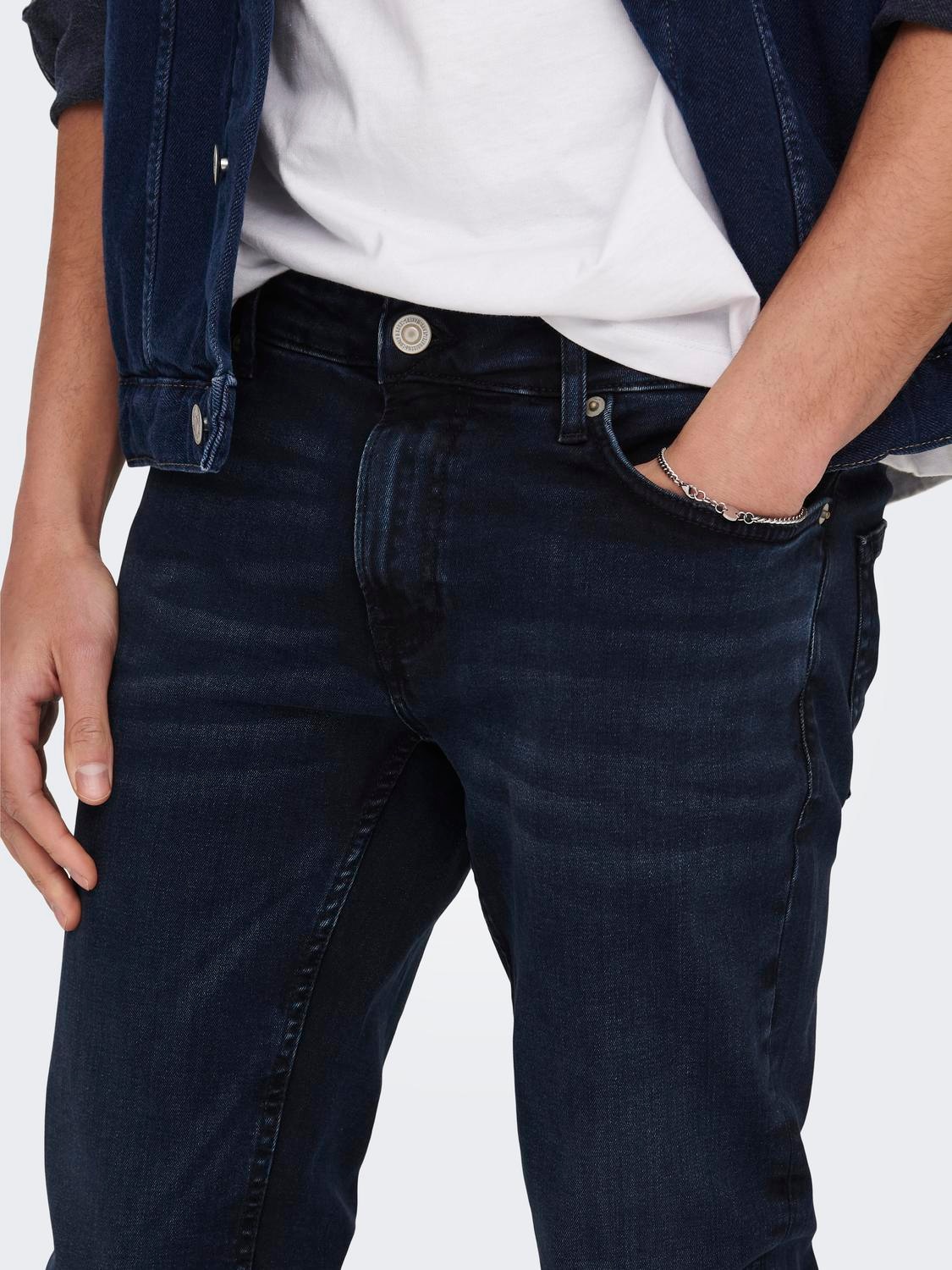 ONLY & SONS Slim-fit-Jeans »OS ONSLOOM SLIM BLUE GREY 40«, mit Destroyed Effekt