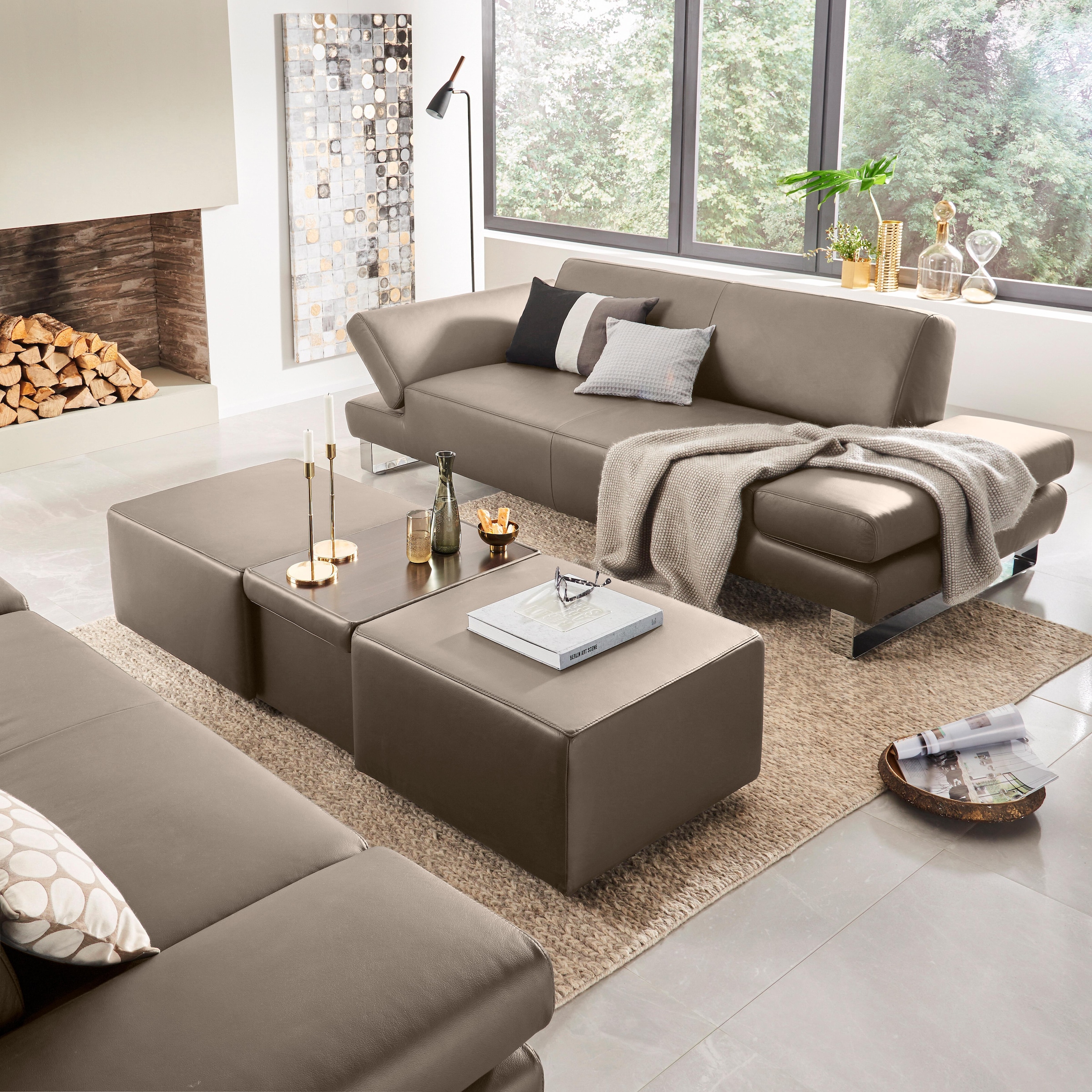 W.SCHILLIG 2-Sitzer »taboo Designsofa mit hohem Sitzkomfort«, mit Normaltiefe, inklusive Armlehnenverstellung