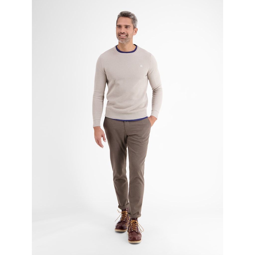 LERROS Strickpullover »LERROS Sportiver Crewneck-Strickpullover«