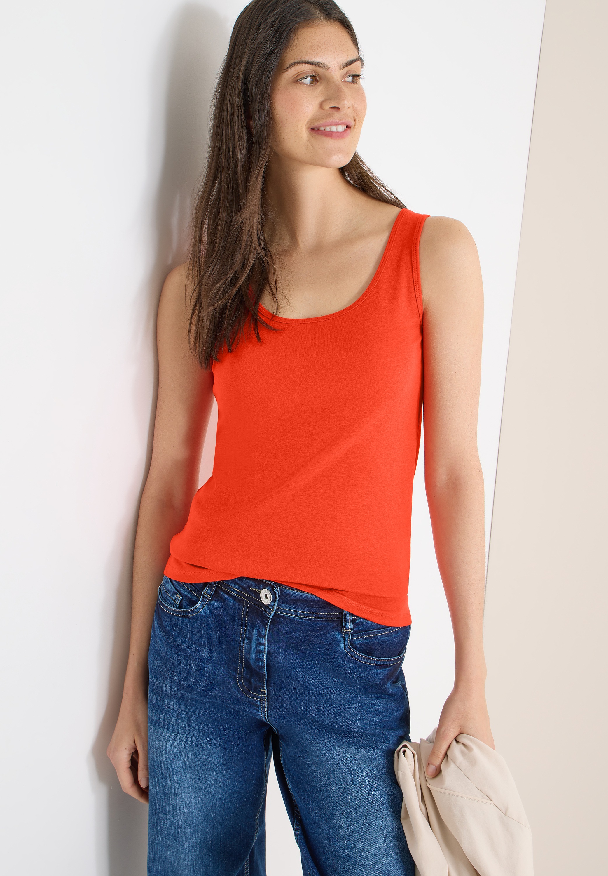 Cecil Shirttop »Style Linda« in Unifarbe