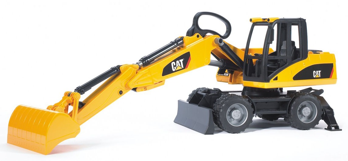 Bruder® Spielzeug-Bagger »Cat Mobilbagger 44 cm (02445)«, Made in Europe