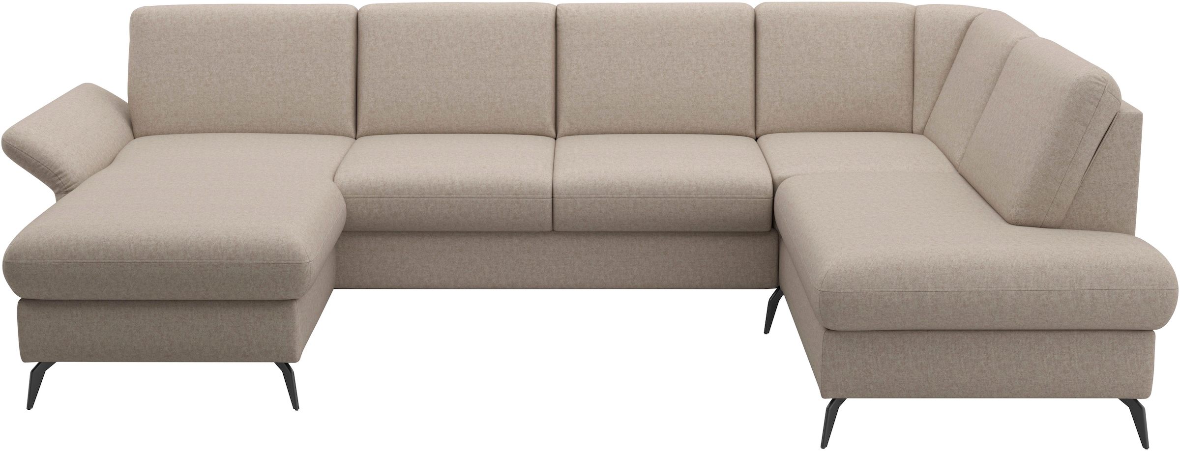 Home affaire Wohnlandschaft »Rochelle«, optional: Armteilverstellung, klappbar, Bettkasen