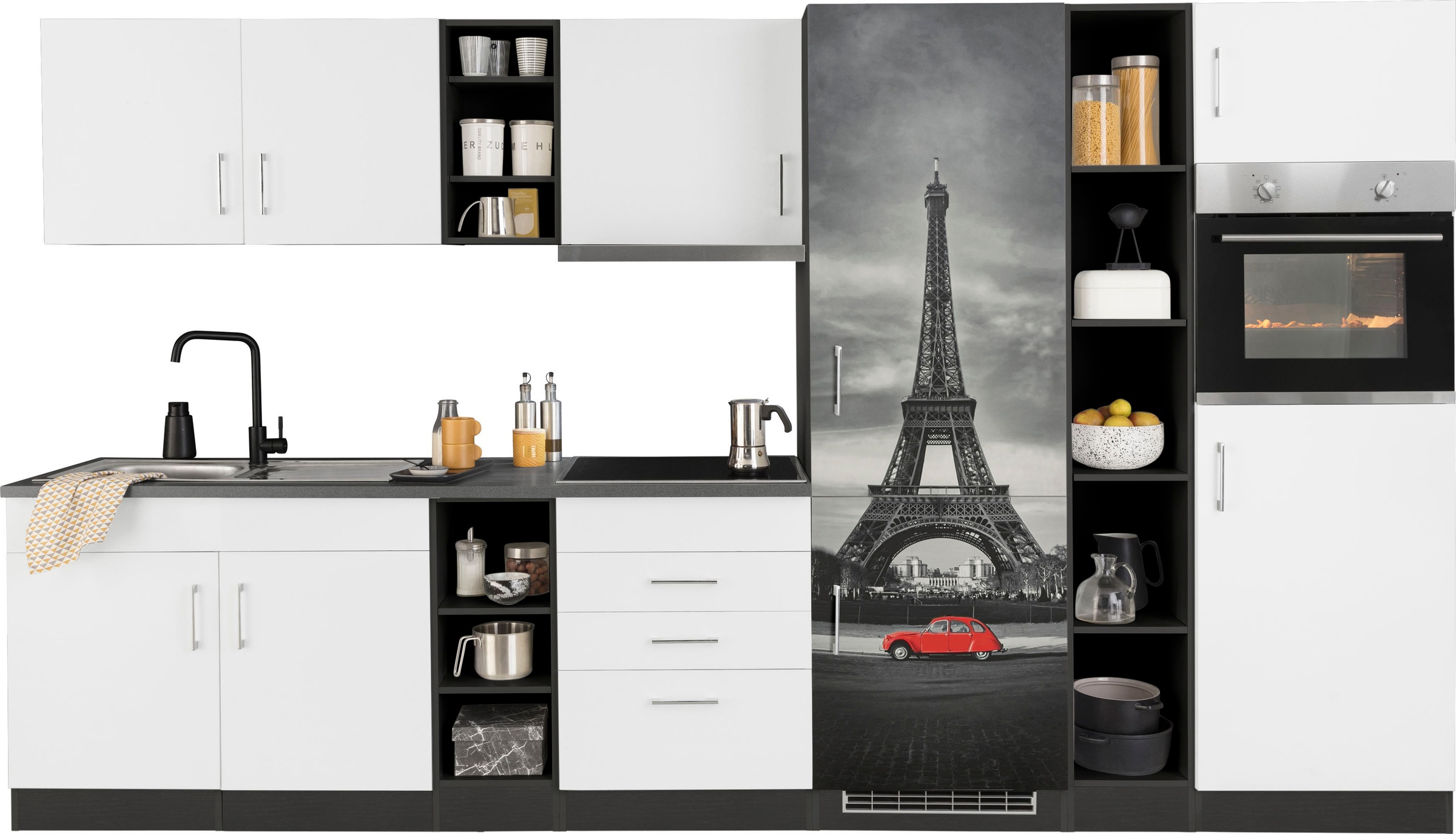 KOCHSTATION Küchenzeile »KS-Paris – Küchen mit einzigartigen Fotomotiven au günstig online kaufen