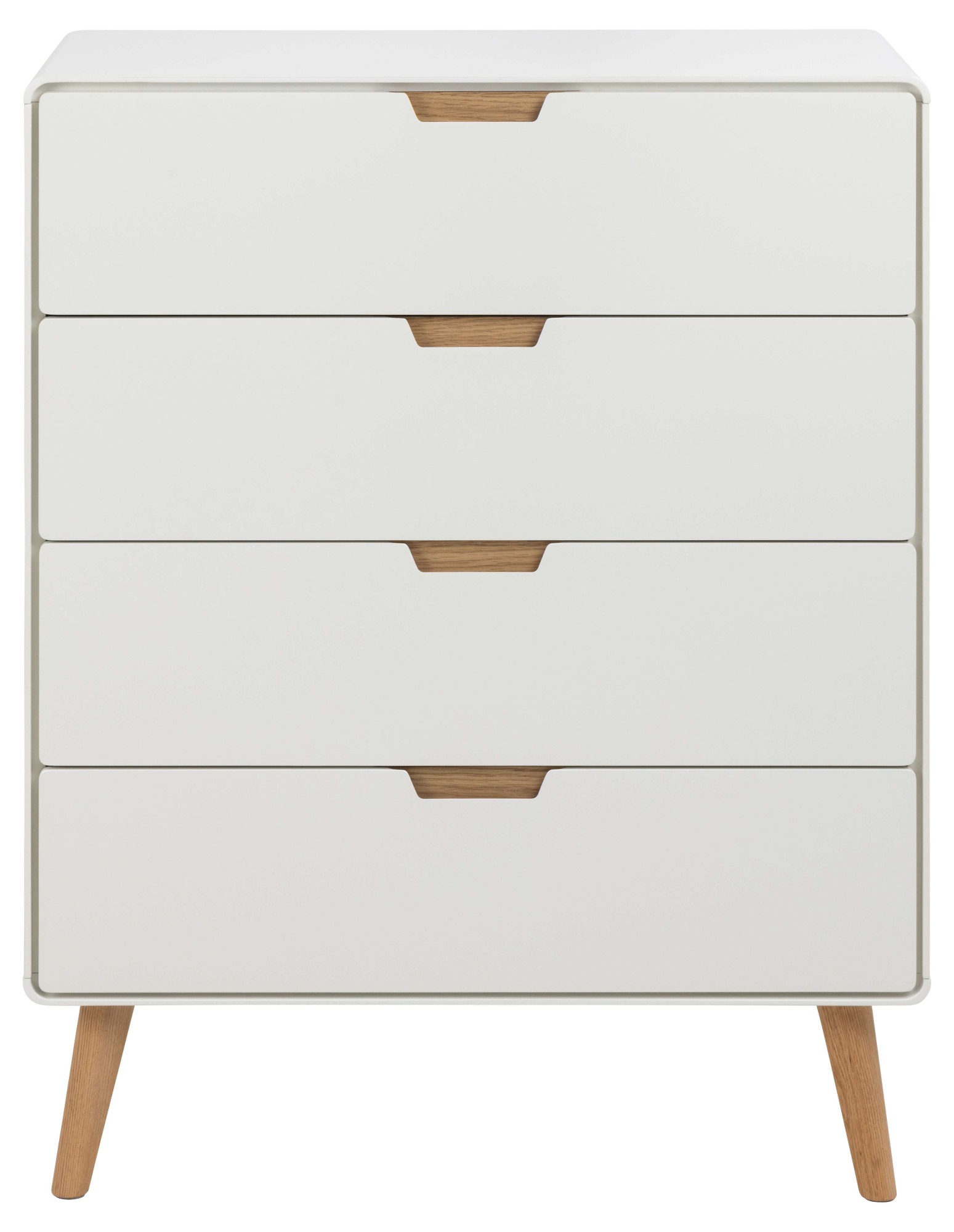 ACTONA GROUP Highboard »Lowell«, 4 Schubladen mit Dämpfung, nordischer Stil, Weiß, B: 100 cm