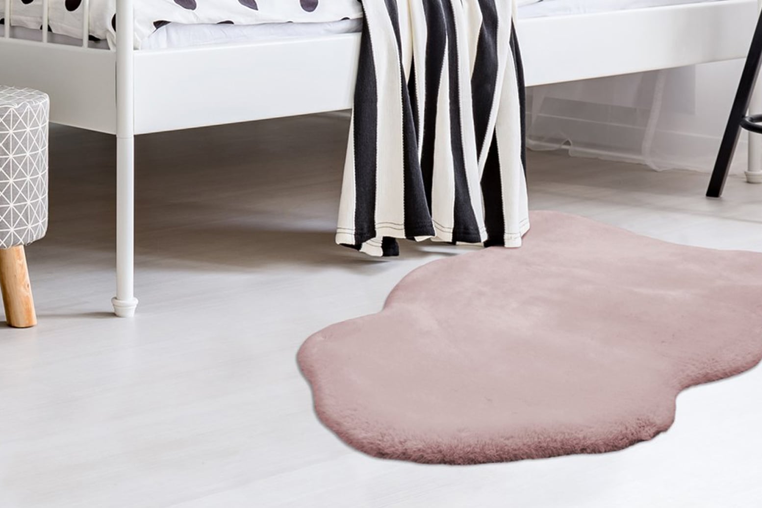 Arte Espina Fellteppich »Rabbit 200«, fellförmig, 35 mm Höhe, Kunstfell, Kannichenfell Haptik, weich, Wohnzimmer alle Räume,Hochflor