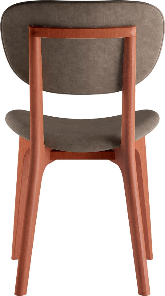 INOSIGN Stuhl »COZY Made in Italy«, (Set), 2 St., Microfaser, Gestell in Buche, Kirsch- oder Nussbaum, Massivholz, Design Stuhl