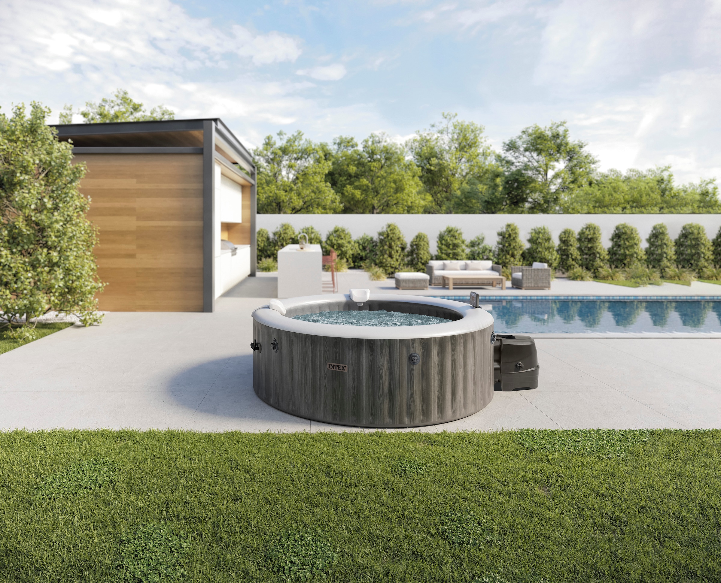 Intex Whirlpool »Greywood Deluxe« günstig online kaufen