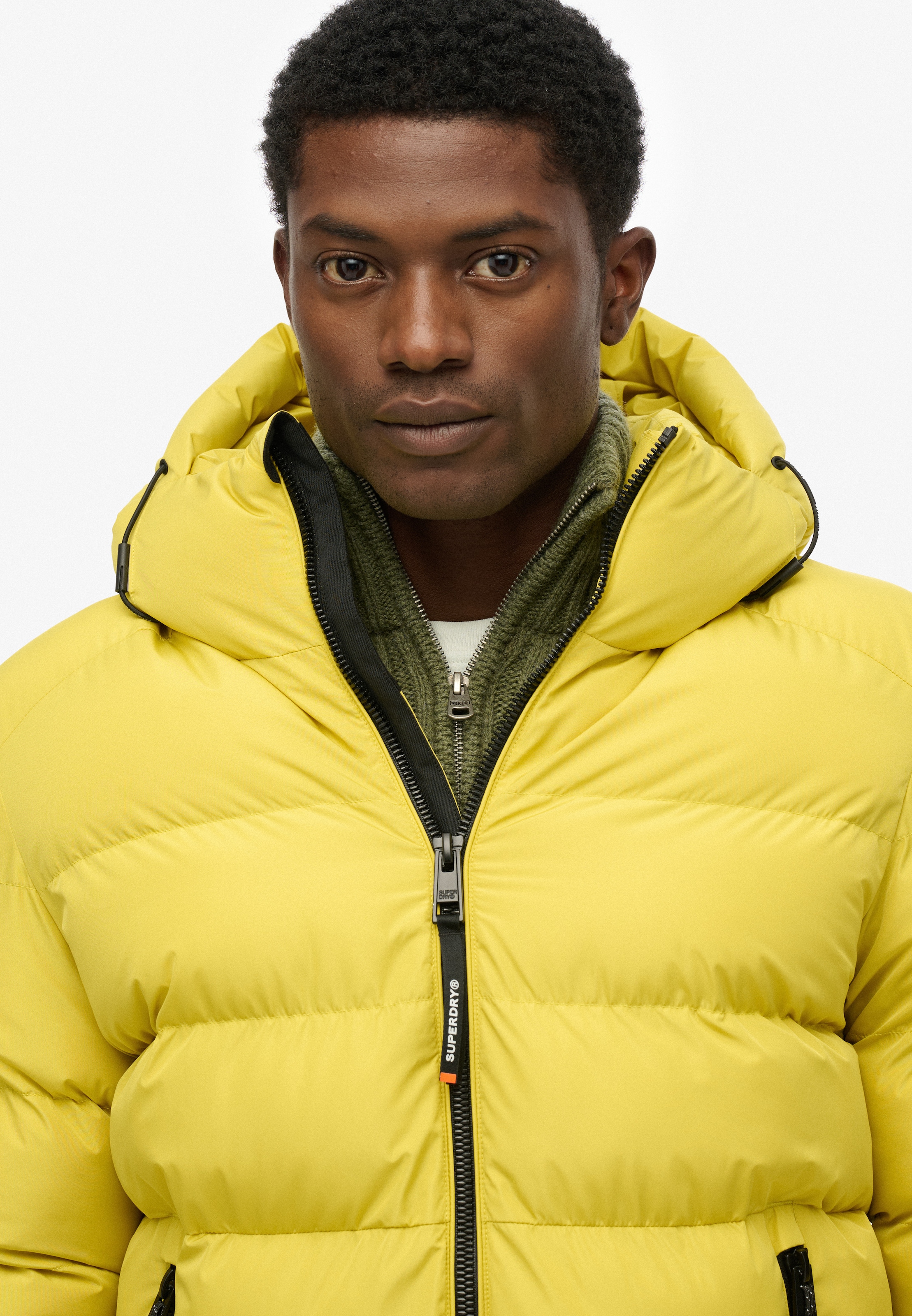 Superdry Steppjacke »HOODED SPORTS PUFFER JACKET« mit Kapuze