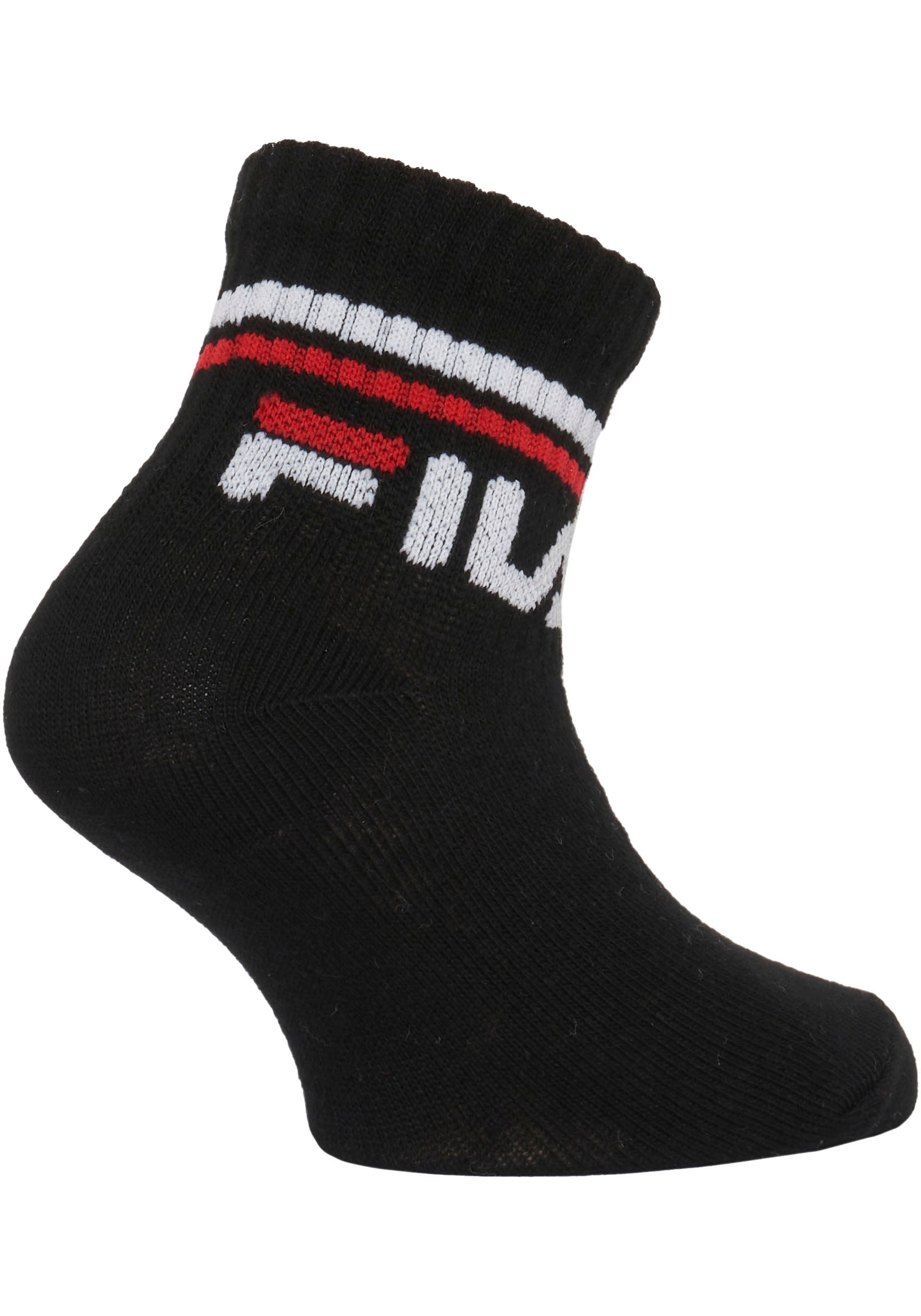 Fila Kurzsocken »JUNIOR UNISEX QUARTER PLAIN SOCKS« 6 Paar tlg. mit eingestricktem Logo im Bündchen, Kindersocken