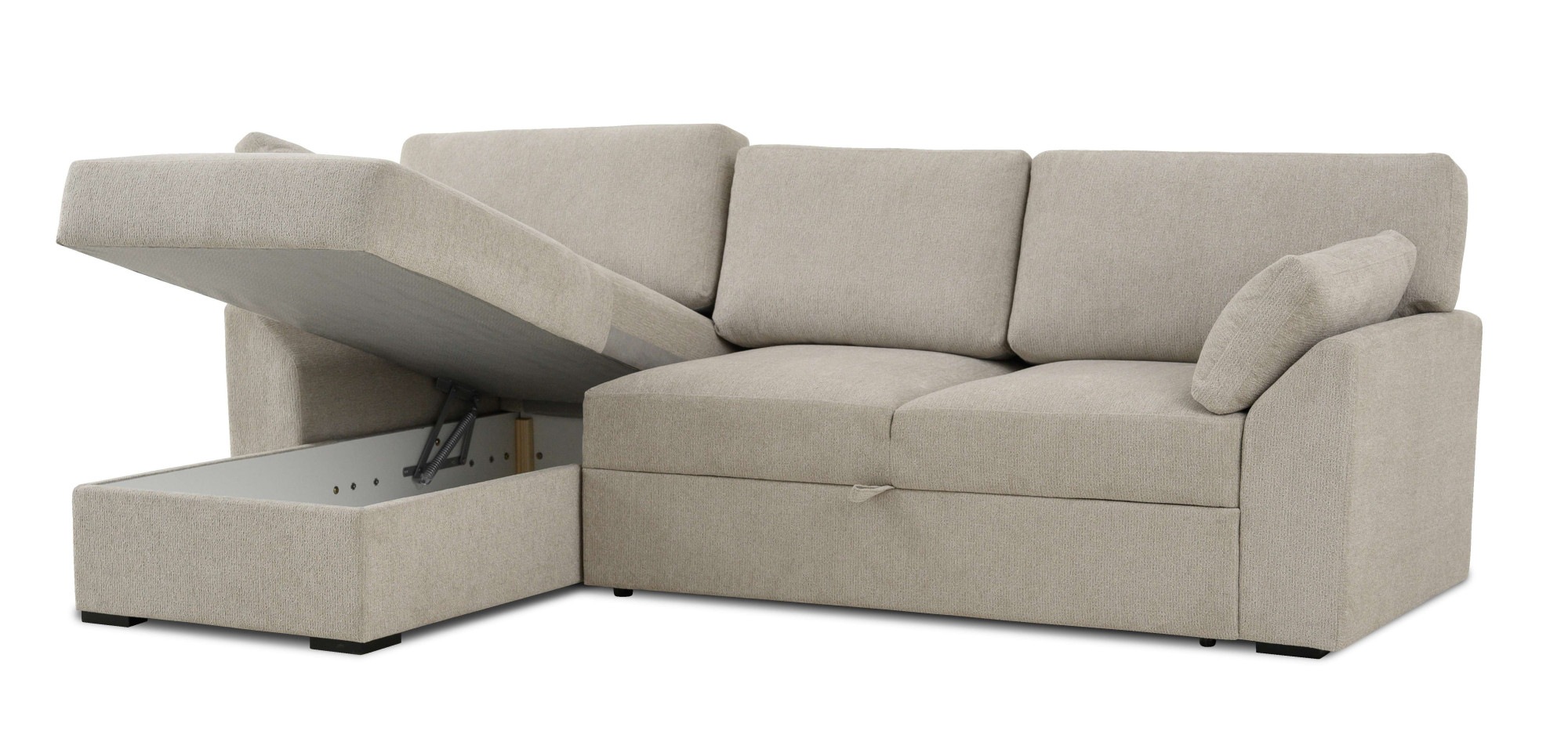 Home affaire Ecksofa »Citry«, Breite 246 cm, Chenille, Bettfunktion, Bettkasten, L-Form