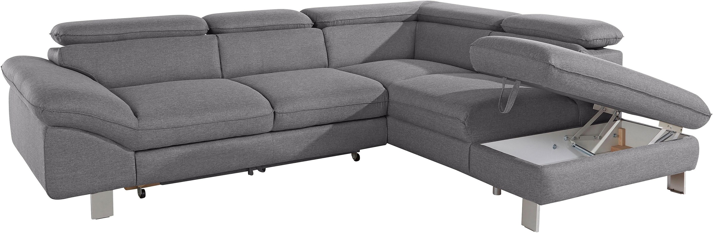COTTA Ecksofa »Driver L-Form«, mit Kopfteilverstellung, wahlweise mit Bettfunktion