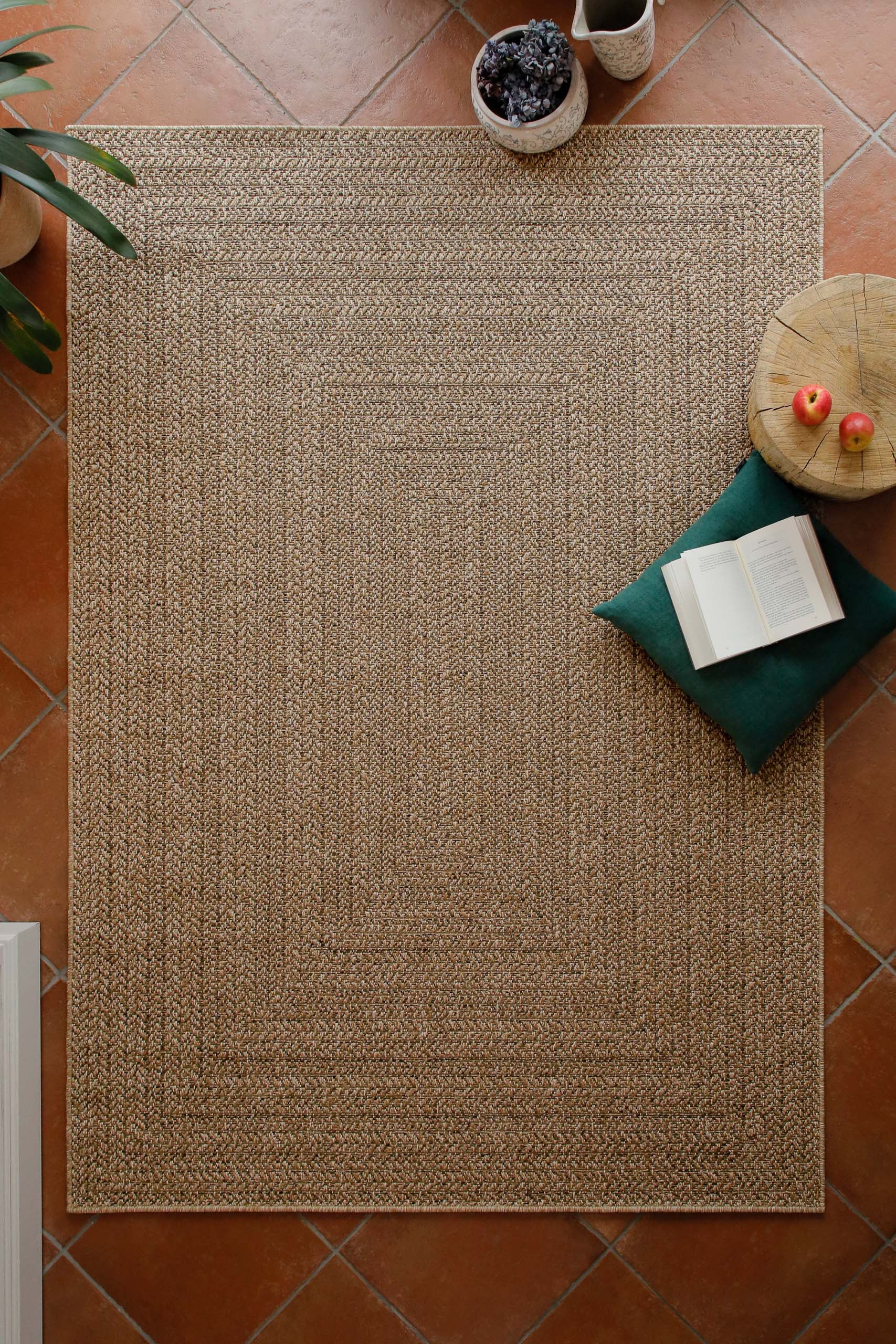 Wecon home Läufer »Layo« rechteckig 6 mm Höhe Flachgewebe, wetterfest, geometrisches Design, In- & Outdoor Teppich