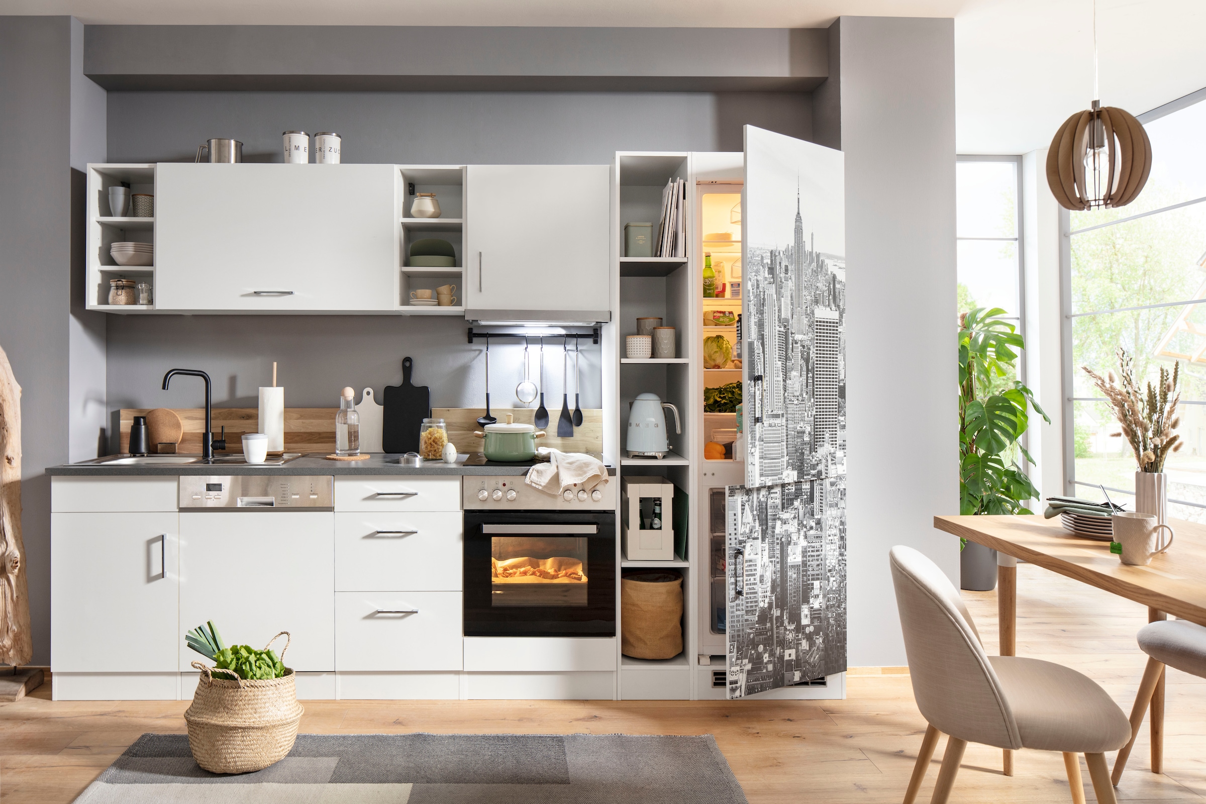 KOCHSTATION Küchenzeile »KS-Paris – Küchen mit einzigartigen Fotomotiven au günstig online kaufen