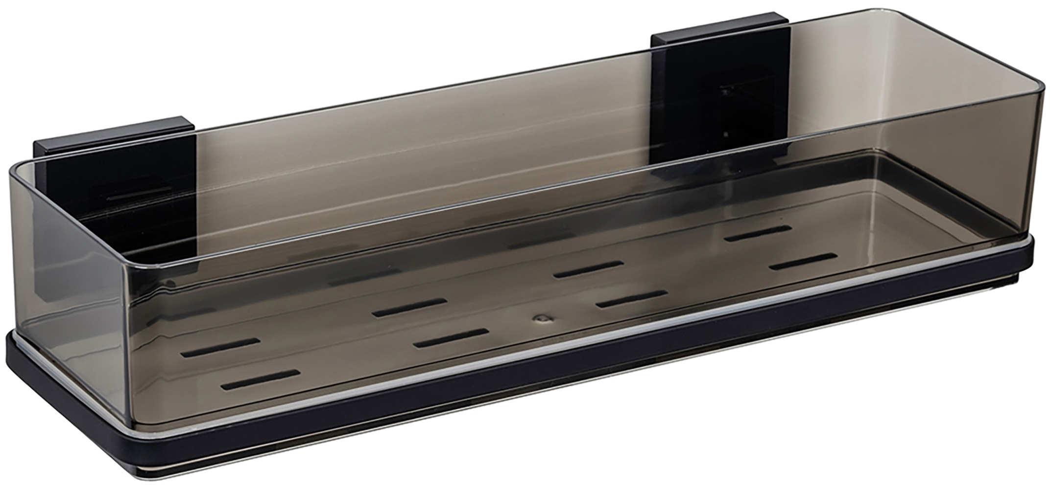WENKO Duschablage »Vacuum-Loc® Modell Quadro«, aus Kunststoff, Edelstahl-Halterung, Befestigen ohne Bohren