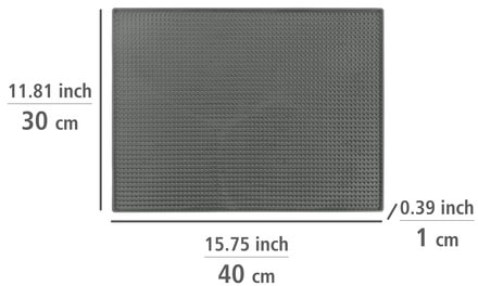 WENKO Abtropfmatte »Maxi«, 40 x 30 cm, mit Noppenstruktur