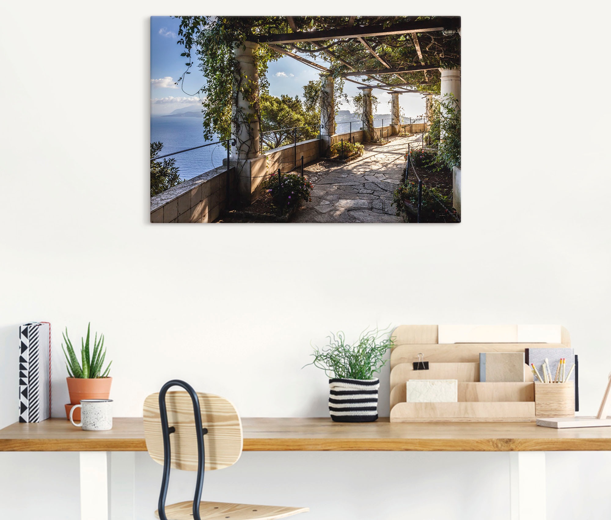 Artland Wandbild »Garten der Villa San Michele auf Capri« Gebäude 1 Stk. tl günstig online kaufen