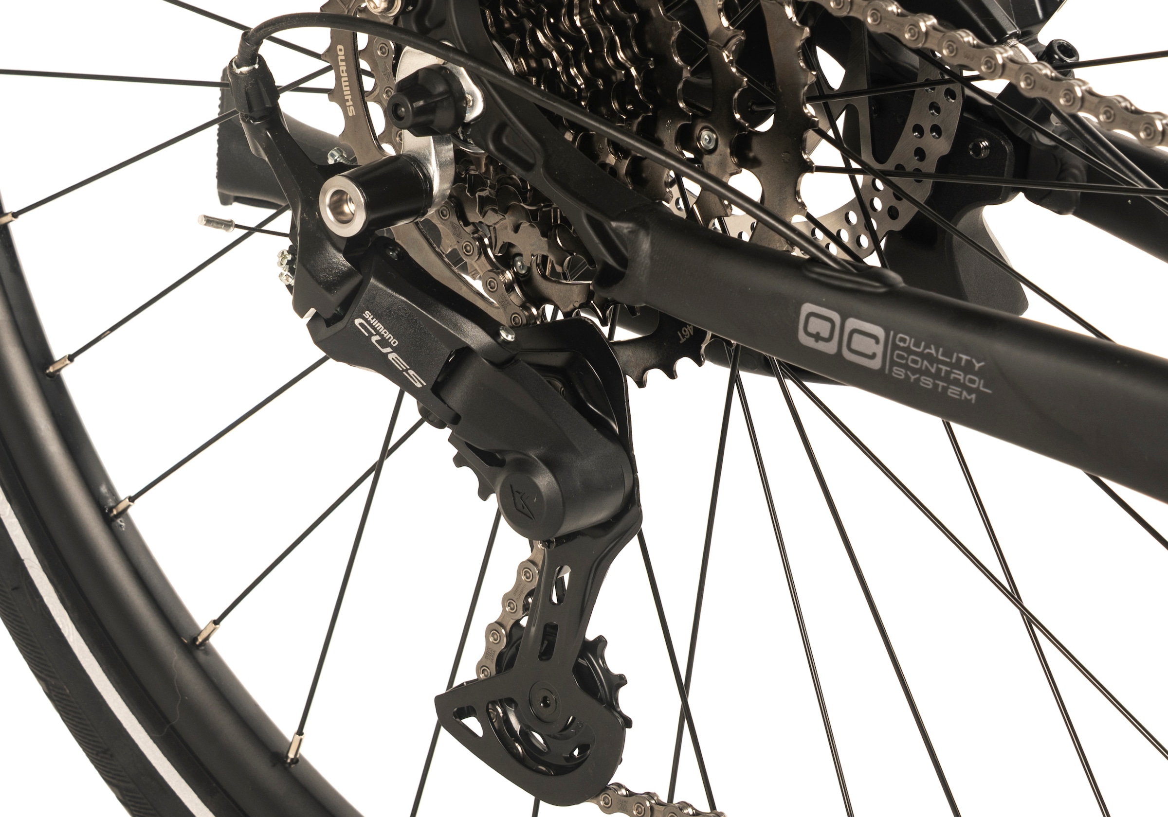 Adore E-Bike »28" Alu Trekking E-Bike ATX-390 Mittelmotor 85NM / 15Ah Schwarz matt«, 9 Gang, Shimano, Cues, Mittelmotor 250 W