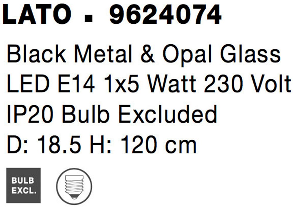 Nova Luce Hängeleuchten »LATO« E14 1 Stk. Ohne Leuchtmittel
