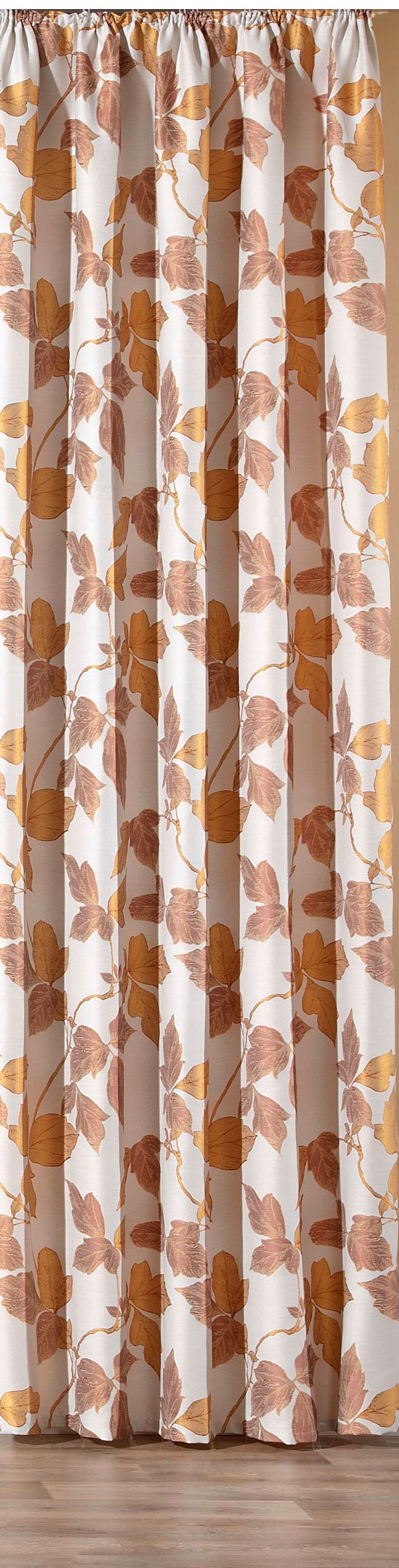 Stickereien Plauen Vorhang »Weinlaub« Kräuselband 2 Stk. tlg. günstig online kaufen