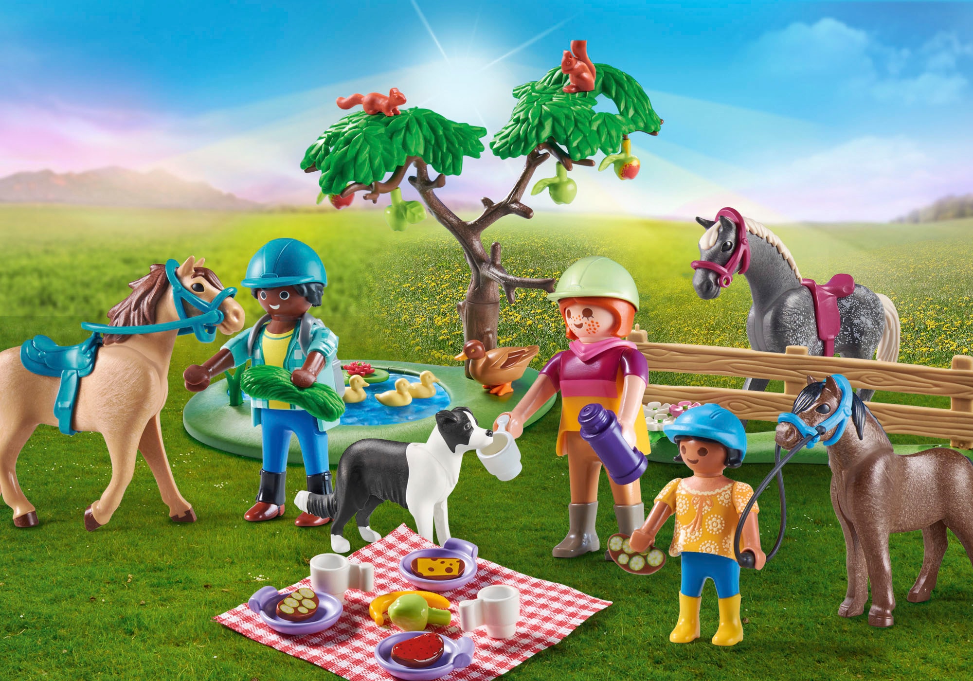 Playmobil® Konstruktions-Spielset »Picknickausflug mit Pferden (71239), Country«, (67 St.), Made in Europe