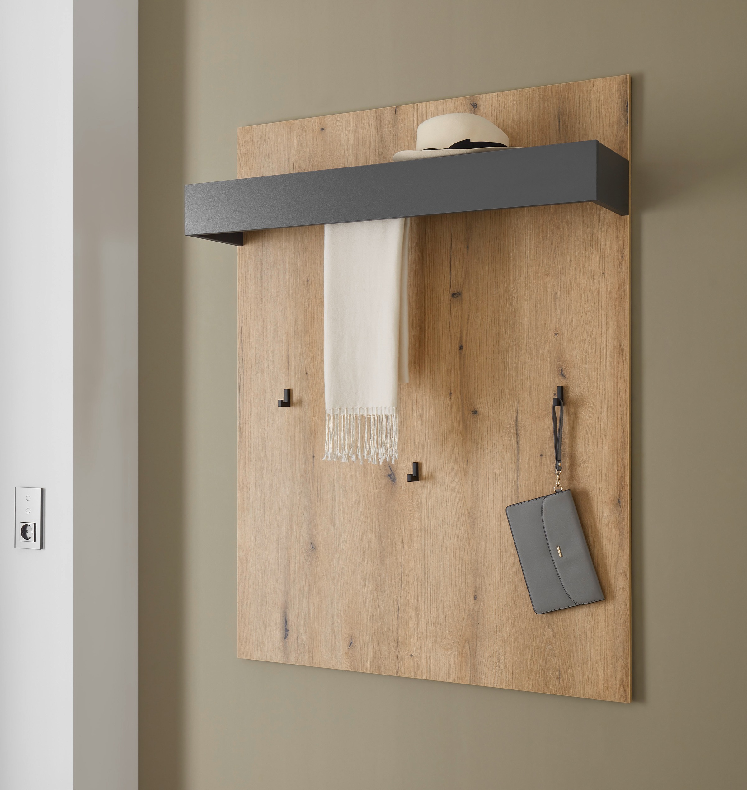 INOSIGN Garderobenpaneel »GiRON/CiTY, Wandregal in vier Farben, Flurgardero günstig online kaufen