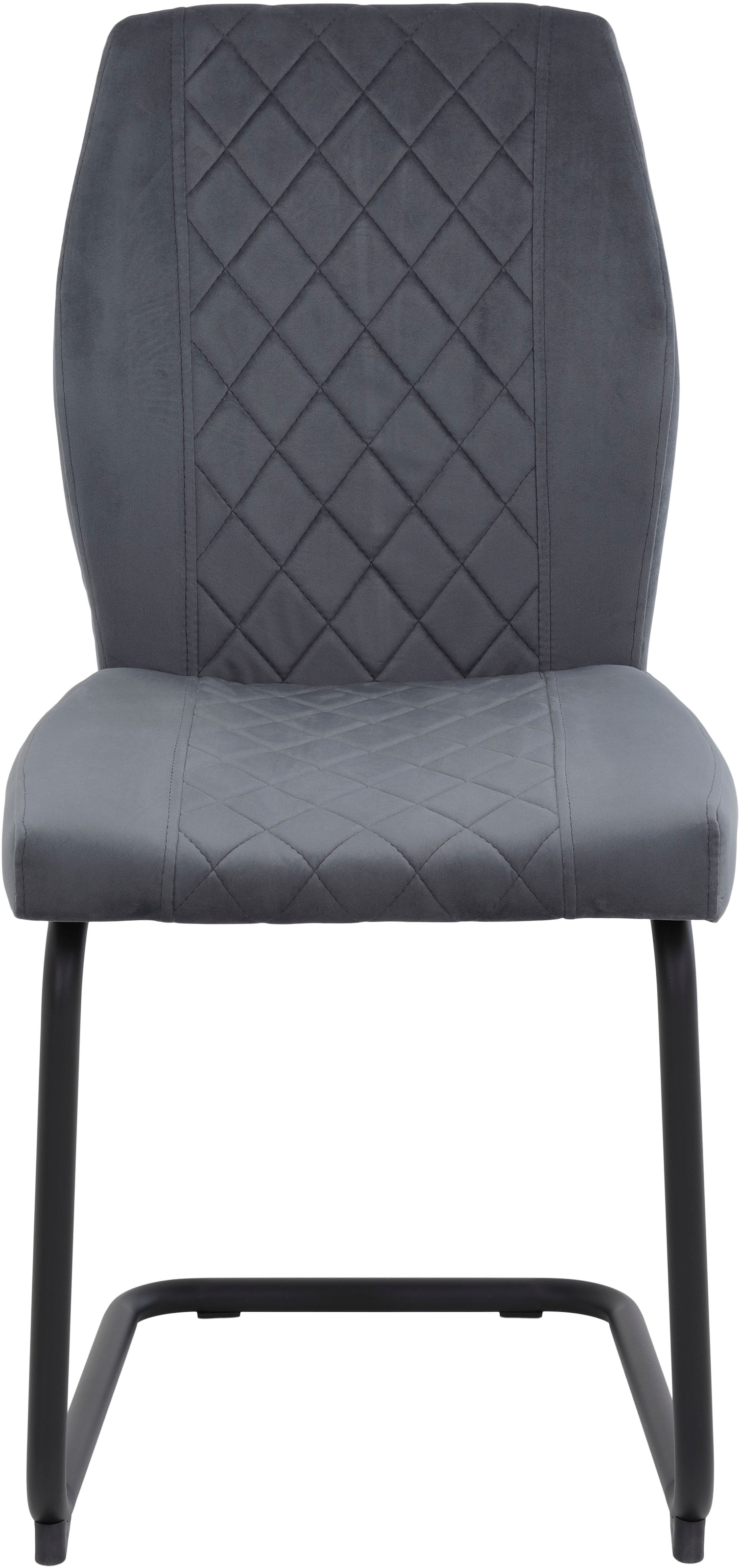 HELA Freischwinger »OSLO«, (Set), 4 St., Microfaser-Samtvelours, Freischwinger,Rautensteppung,Microfaser Samtvelour,140kg belastbar